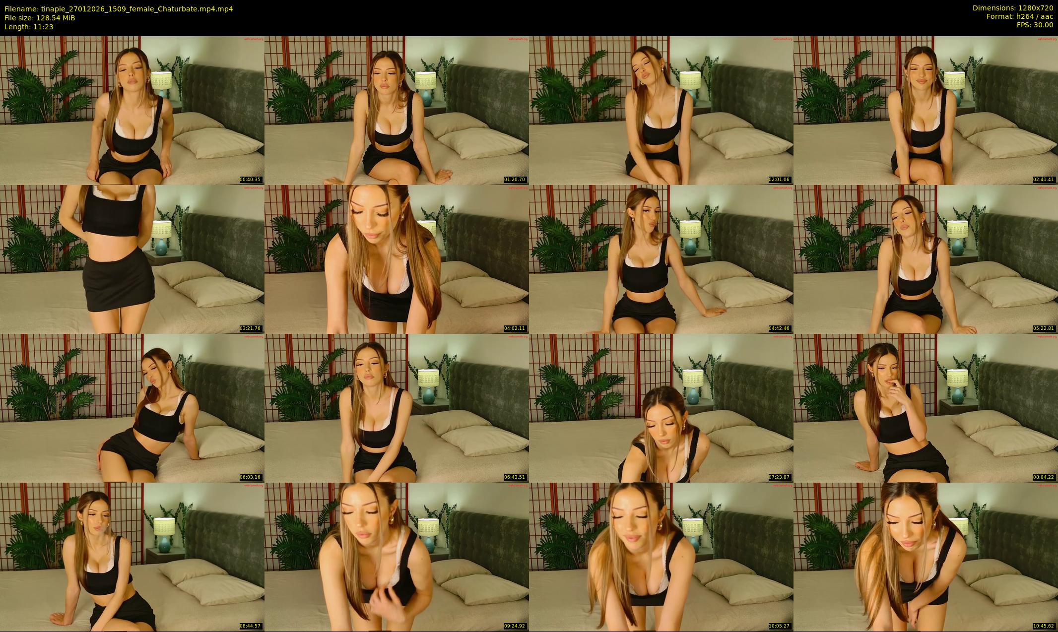 tinapie — 12 minute Chaturbate female cam show recording, 720p, Jan 27, 2026