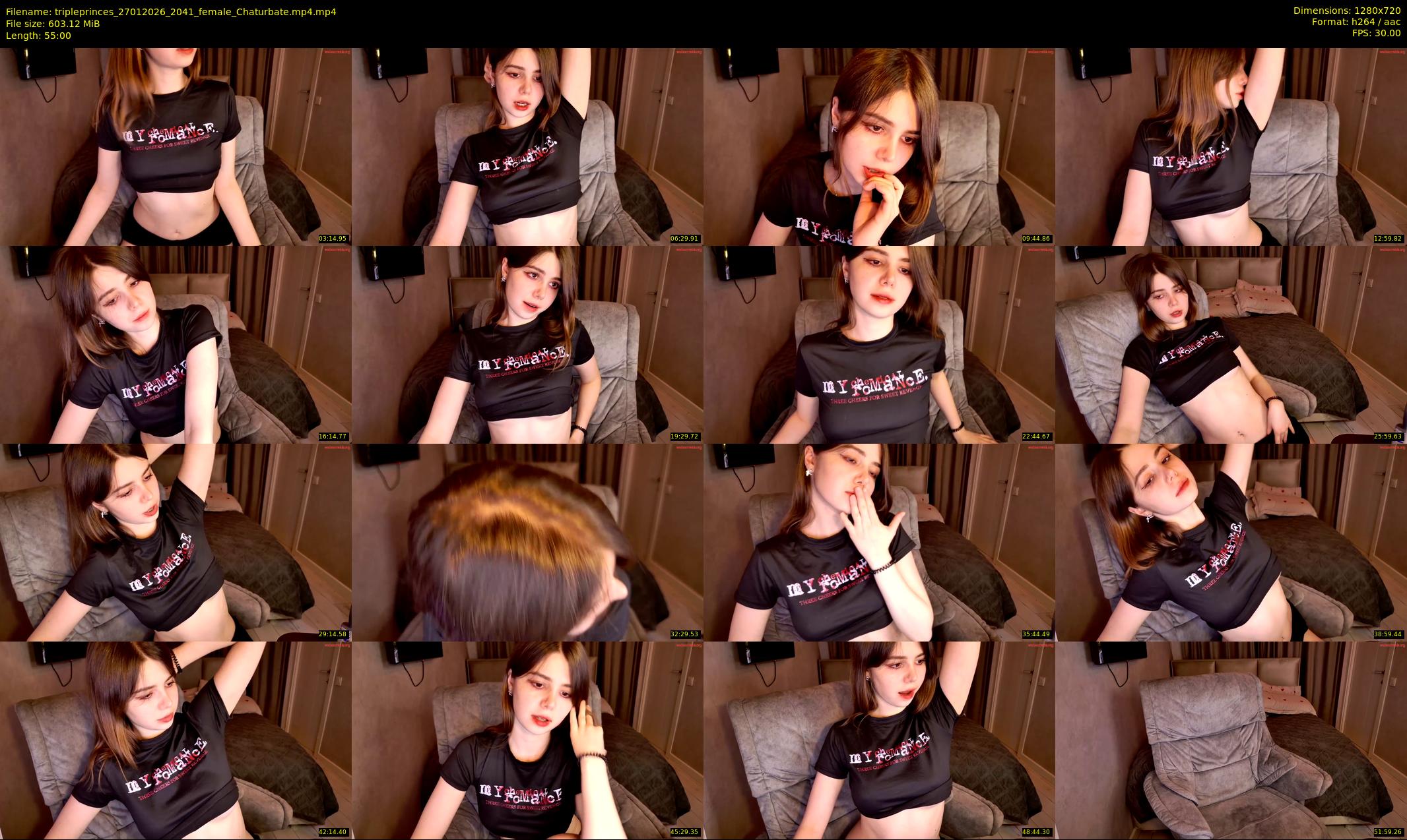 tripleprinces — 55 minute Chaturbate female cam show recording, 720p, Jan 27, 2026