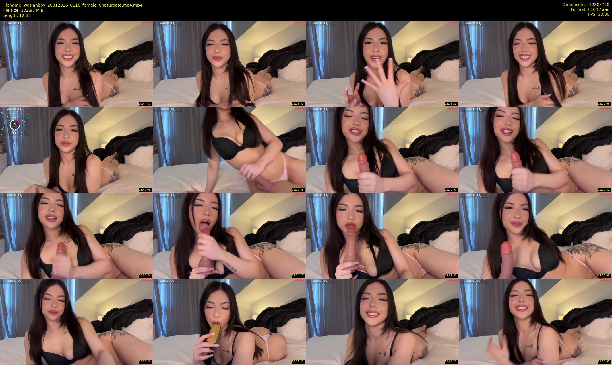 wasianbby — 13 minute Chaturbate female cam show recording, 720p, Jan 28, 2026