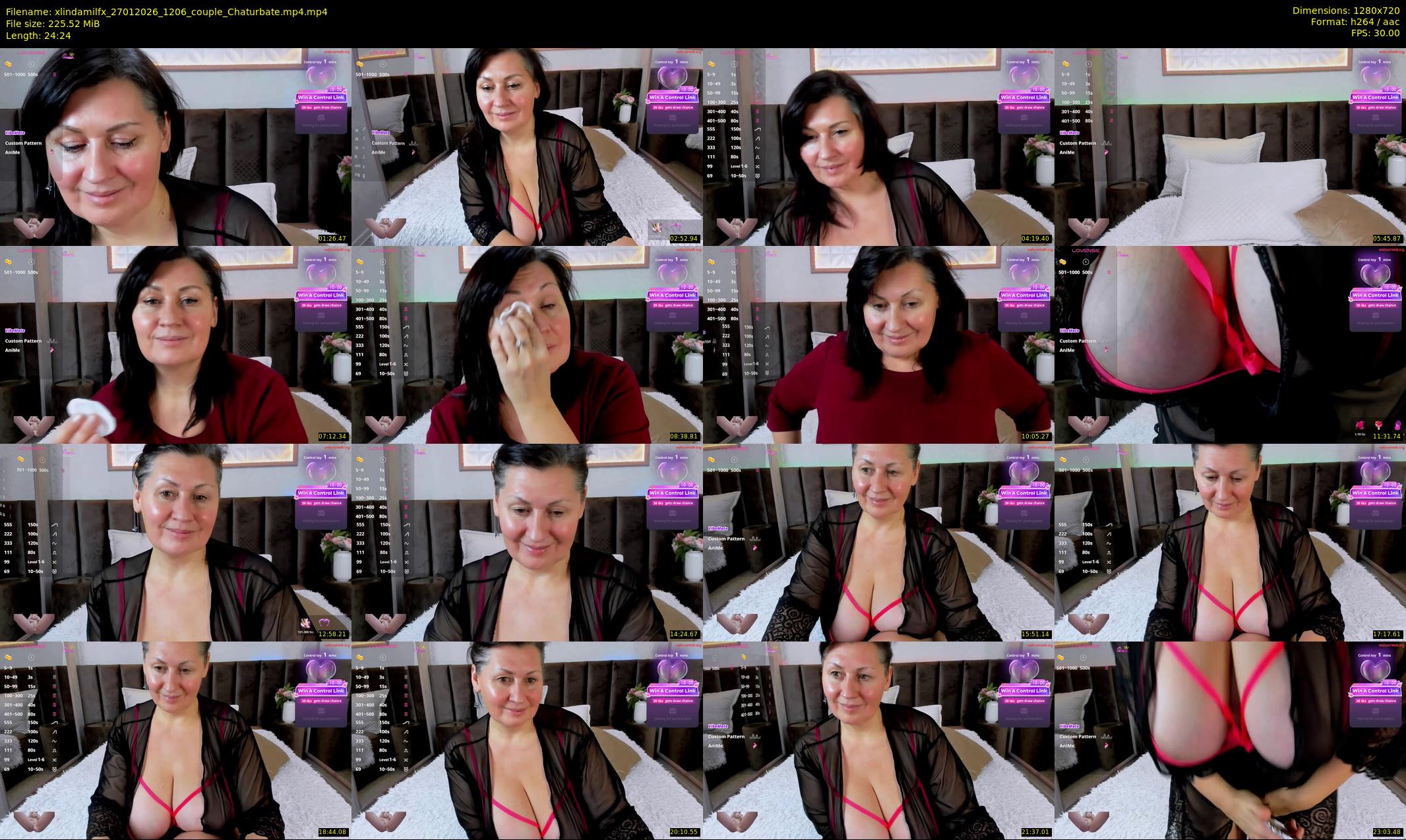 xlindamilfx — 25 minute Chaturbate female cam show recording, 720p, Jan 27, 2026