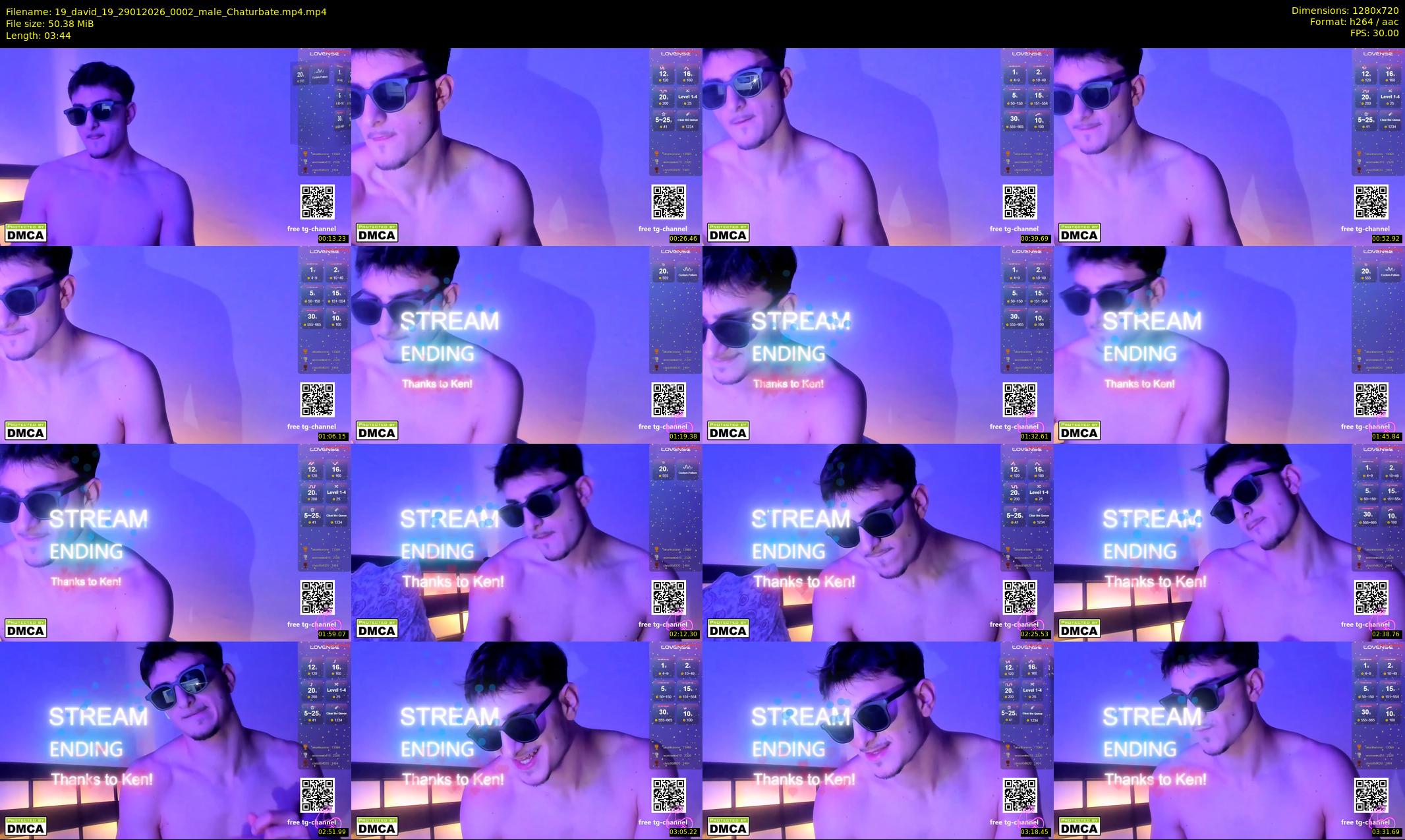 19_david_19 — 4 minute Chaturbate male cam show recording, 720p, Jan 29, 2026