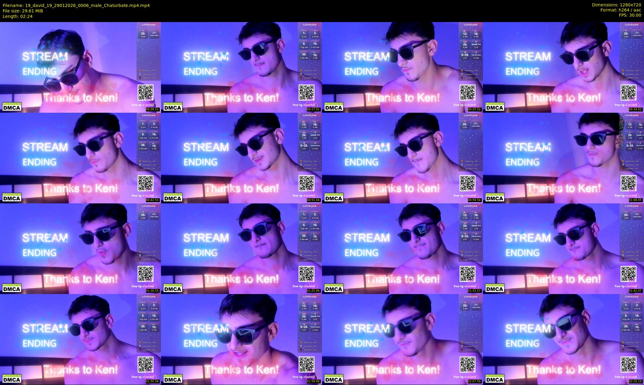 19_david_19 — 3 minute Chaturbate male cam show recording, 720p, Jan 29, 2026