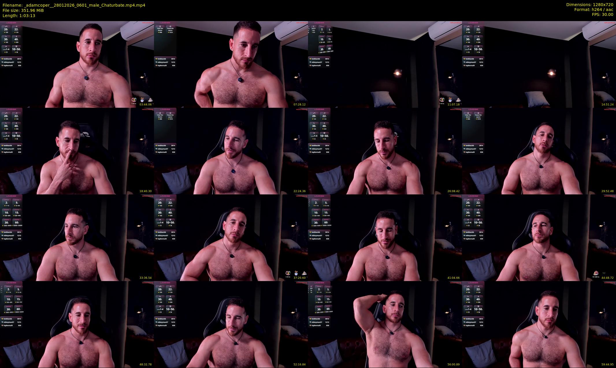 _adamcoper_ — 64 minute Chaturbate male cam show recording, 720p, Jan 28, 2026