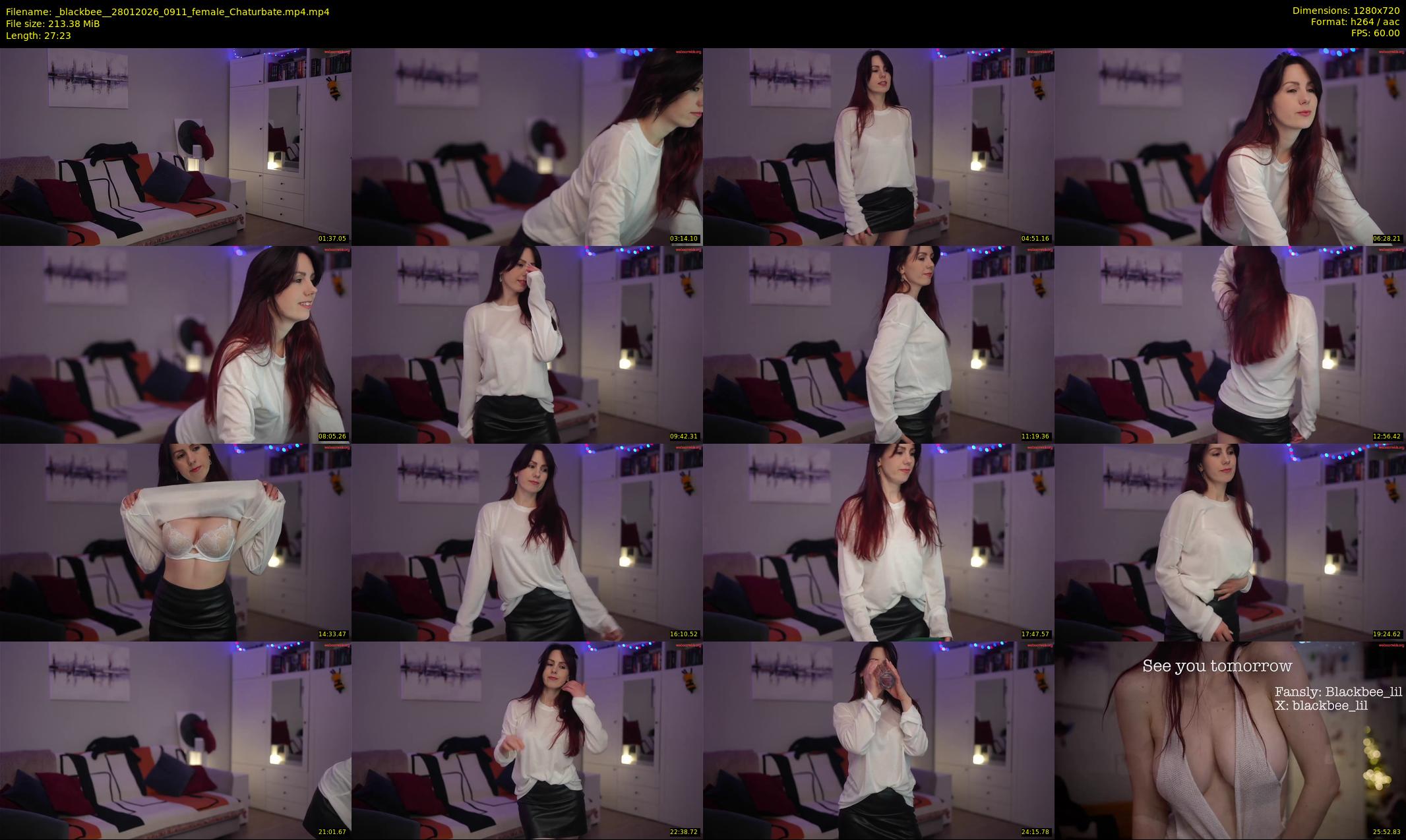 _blackbee_ — 28 minute Chaturbate female cam show recording, 720p, Jan 28, 2026