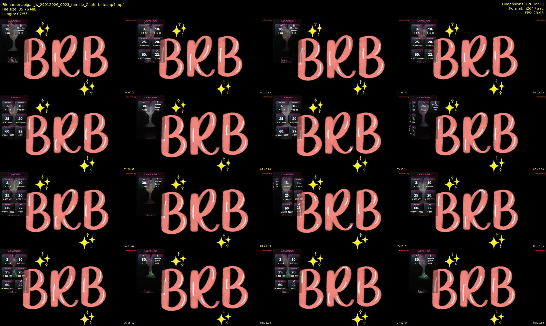 abigail_w — 8 minute Chaturbate female cam show recording, 720p, Jan 29, 2026