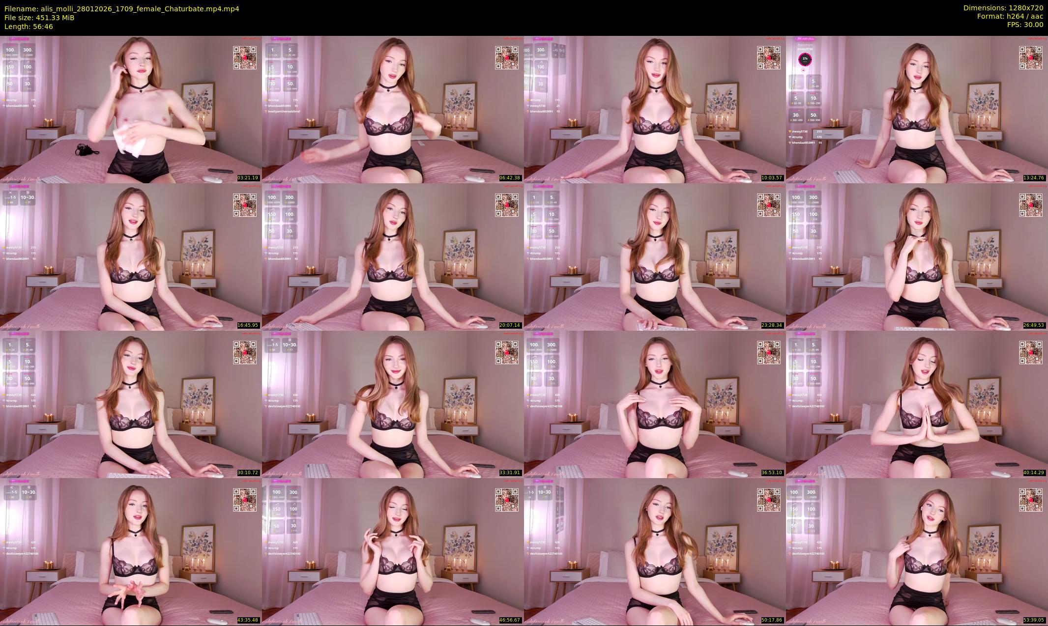 alis_molli — 57 minute Chaturbate female cam show recording, 720p, Jan 28, 2026