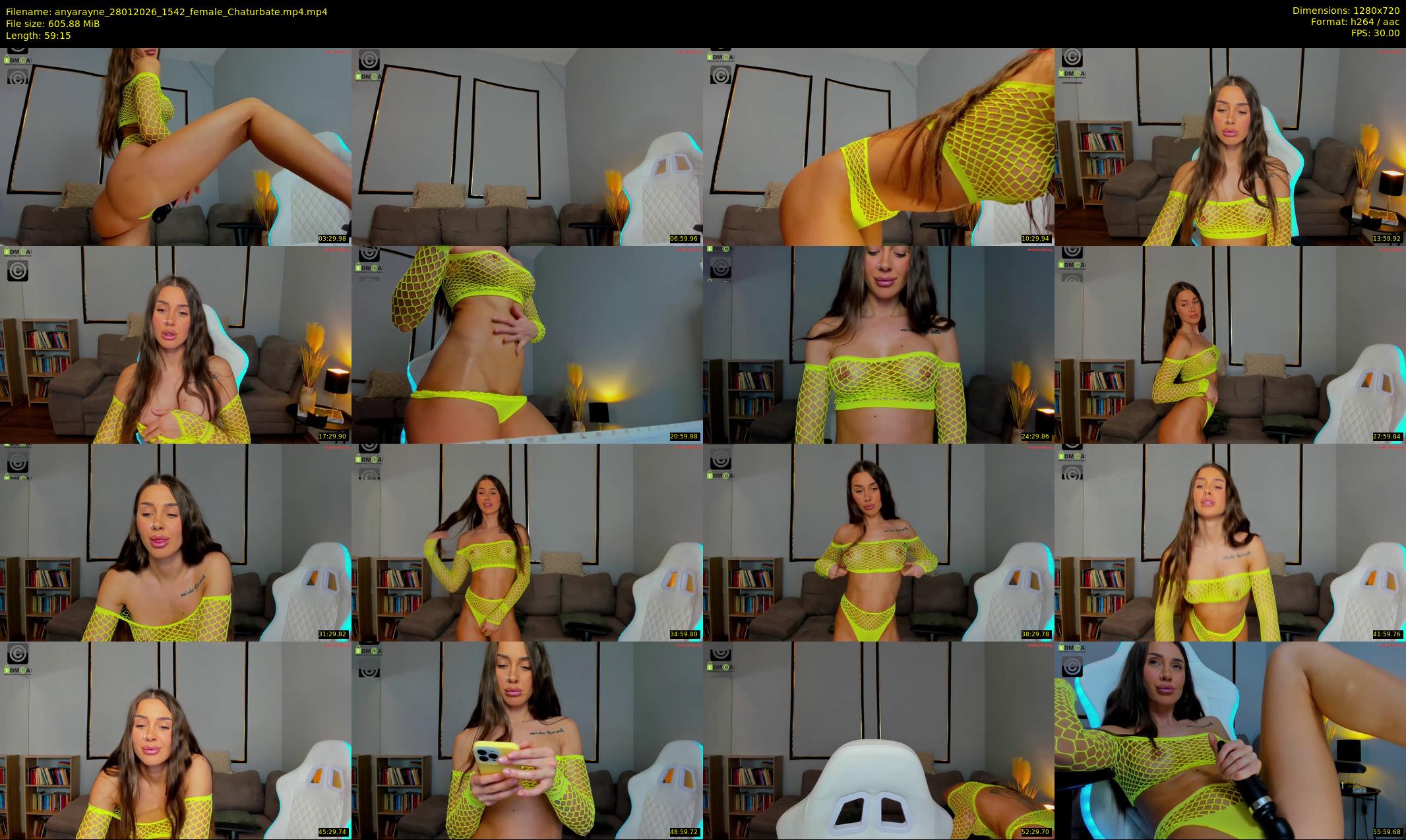 anyarayne — 60 minute Chaturbate female cam show recording, 720p, Jan 28, 2026