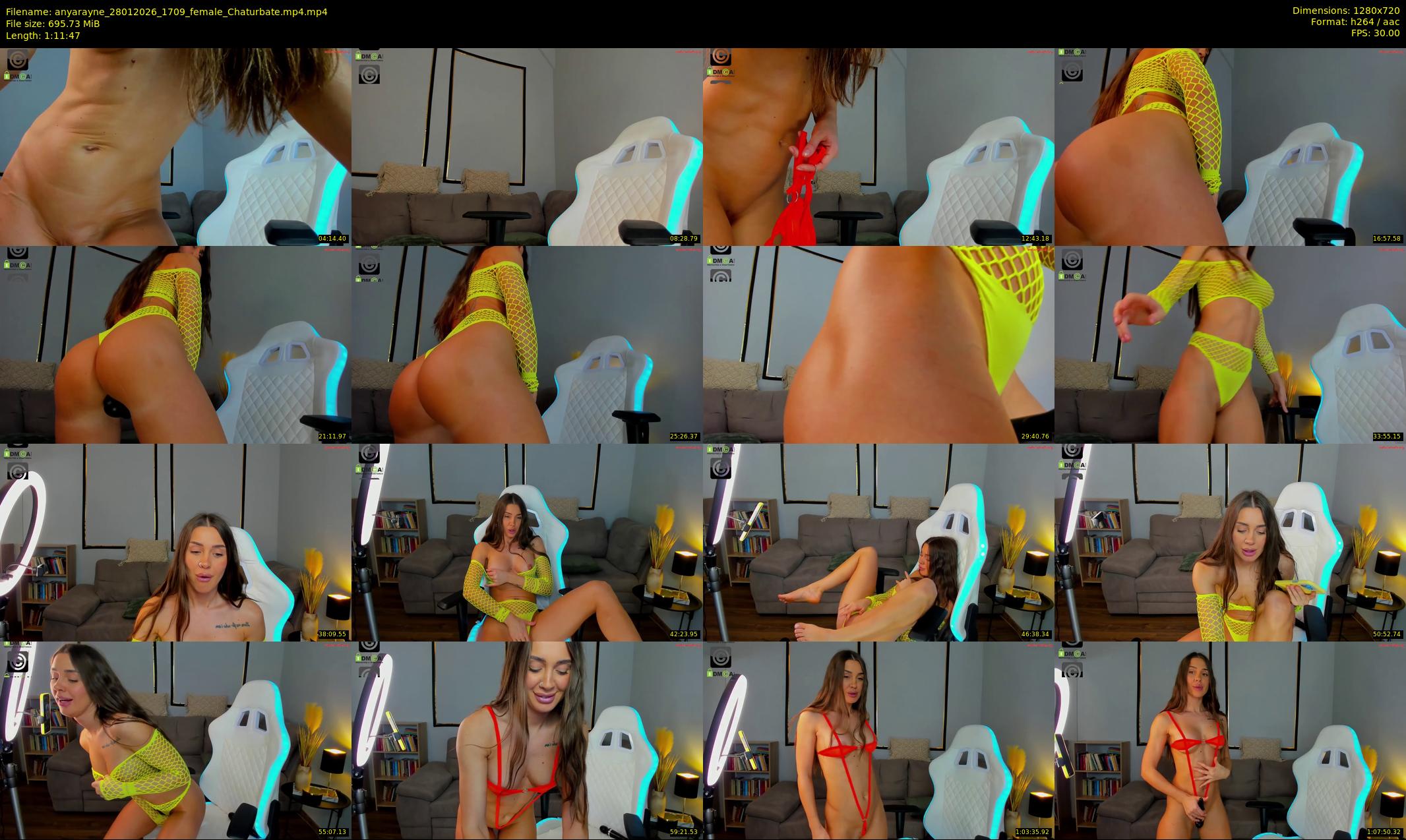 anyarayne — 72 minute Chaturbate female cam show recording, 720p, Jan 28, 2026