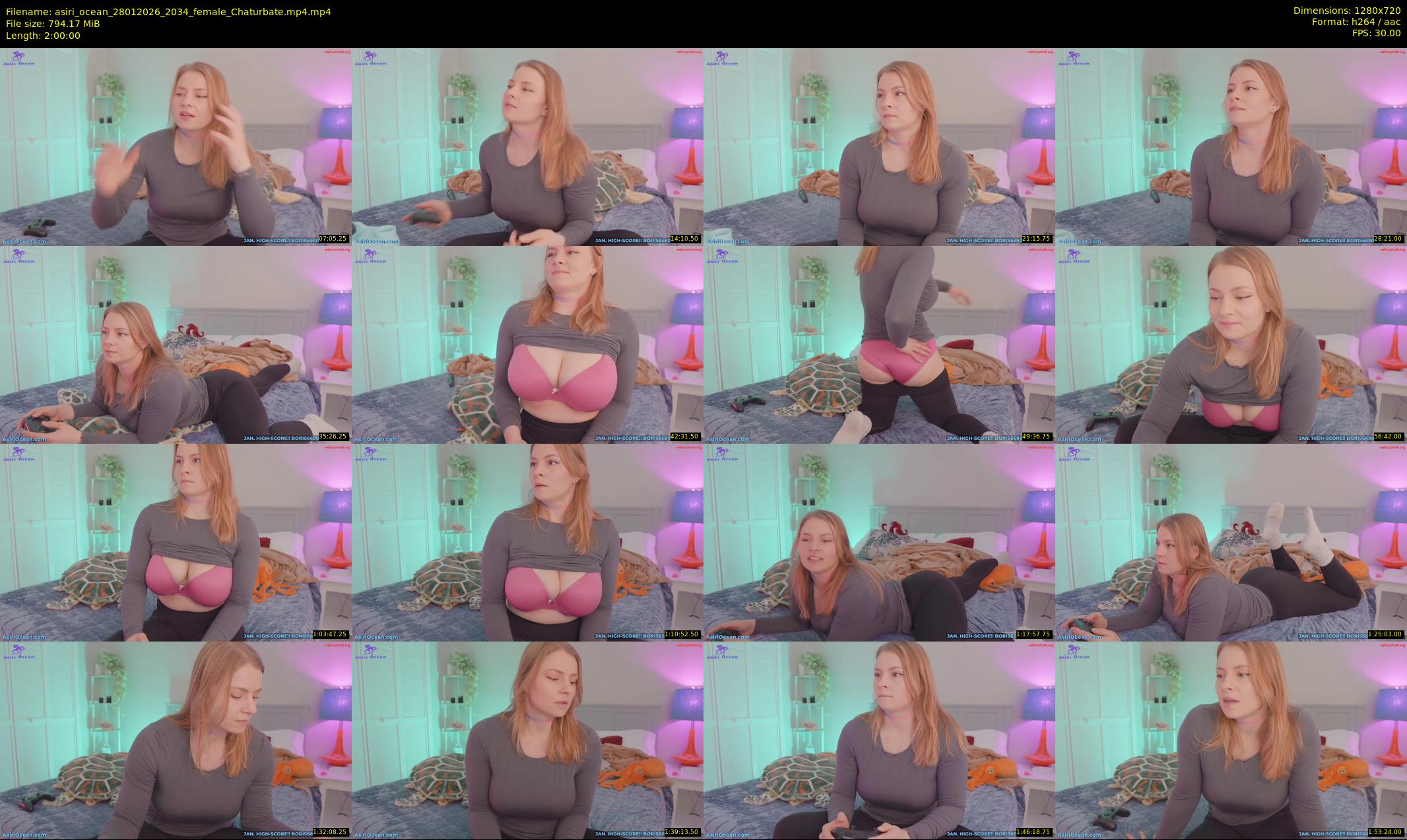 asiri_ocean — 120 minute Chaturbate female cam show recording, 720p, Jan 28, 2026