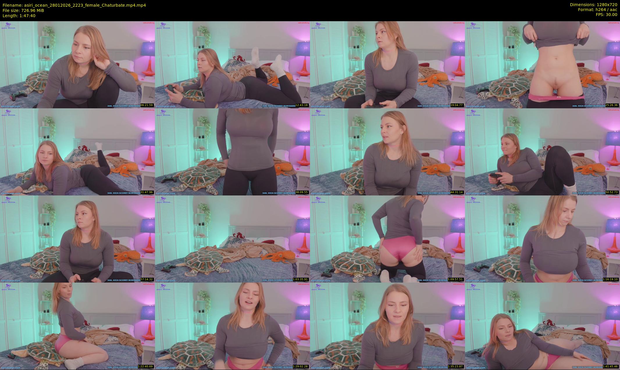 asiri_ocean — 108 minute Chaturbate female cam show recording, 720p, Jan 28, 2026