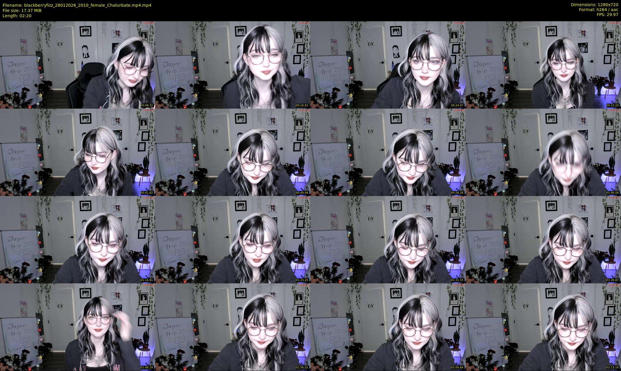 blackberryfizz — 3 minute Chaturbate female cam show recording, 720p, Jan 28, 2026