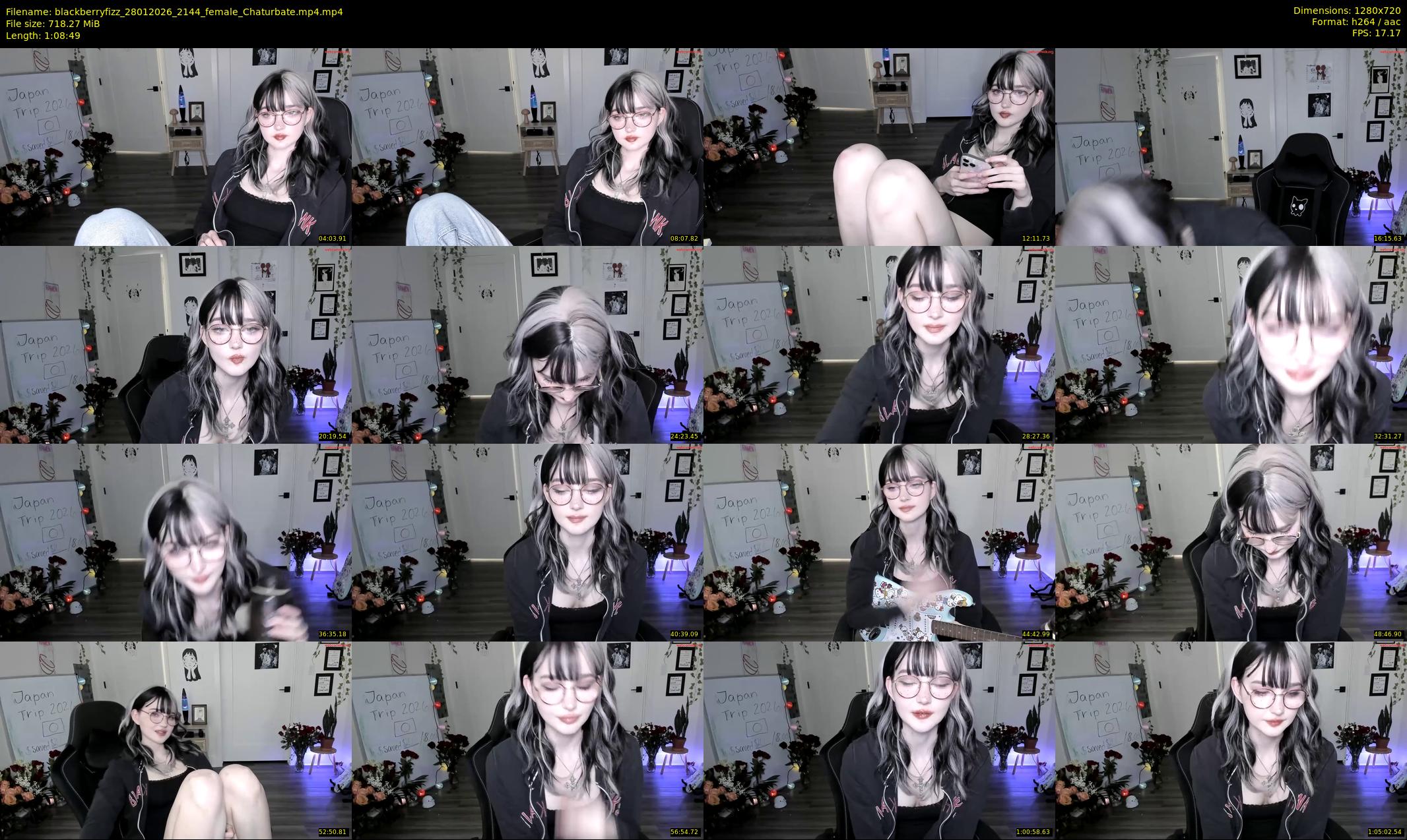 blackberryfizz — 69 minute Chaturbate female cam show recording, 720p, Jan 28, 2026