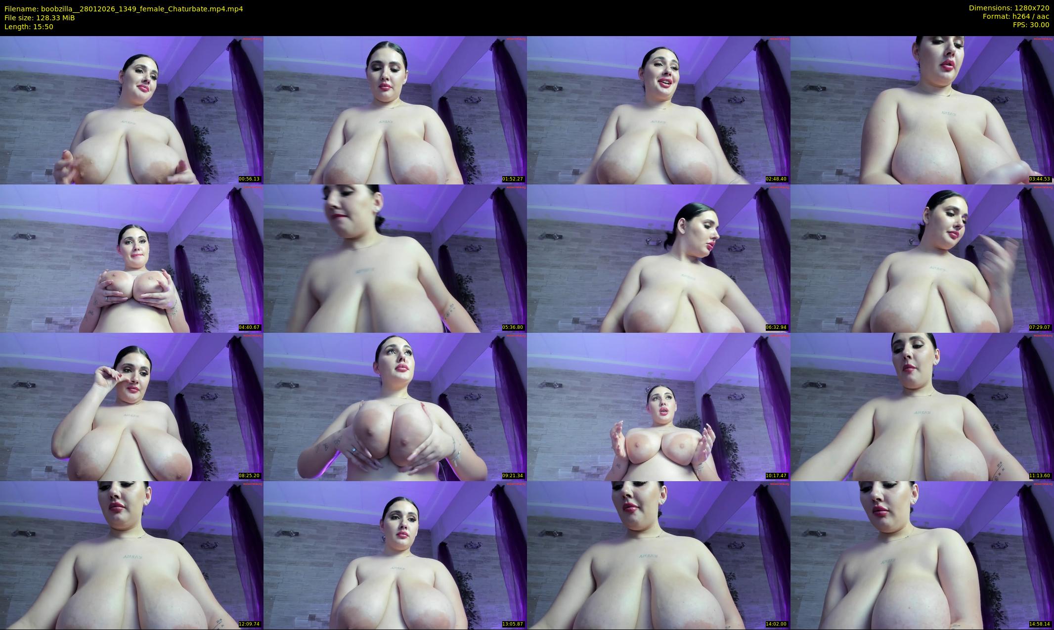 boobzilla_ — 16 minute Chaturbate female cam show recording, 720p, Jan 28, 2026