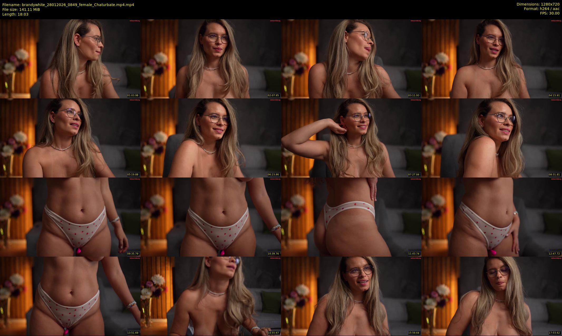 brandywhite — 19 minute Chaturbate female cam show recording, 720p, Jan 28, 2026