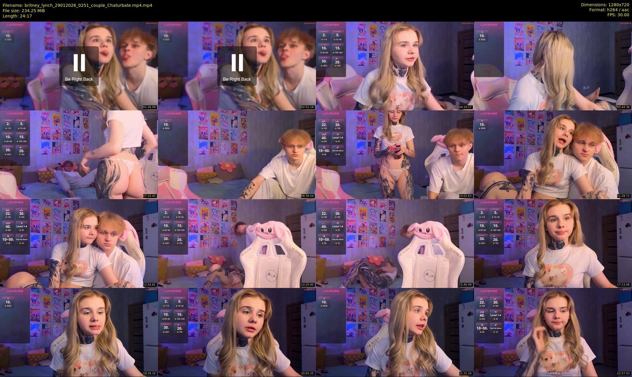 britney_lynch — 25 minute Chaturbate female cam show recording, 720p, Jan 29, 2026