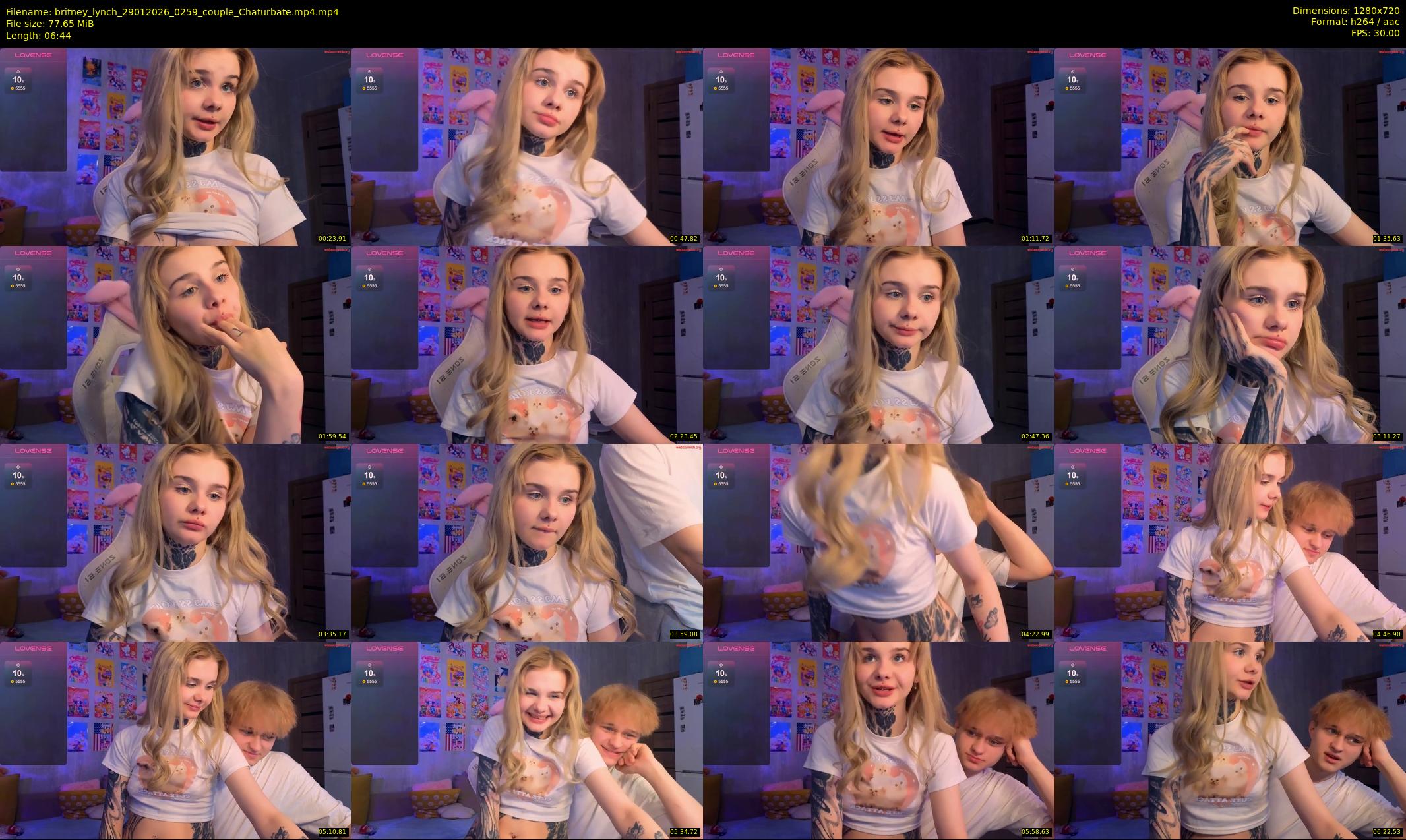 britney_lynch — 7 minute Chaturbate female cam show recording, 720p, Jan 29, 2026