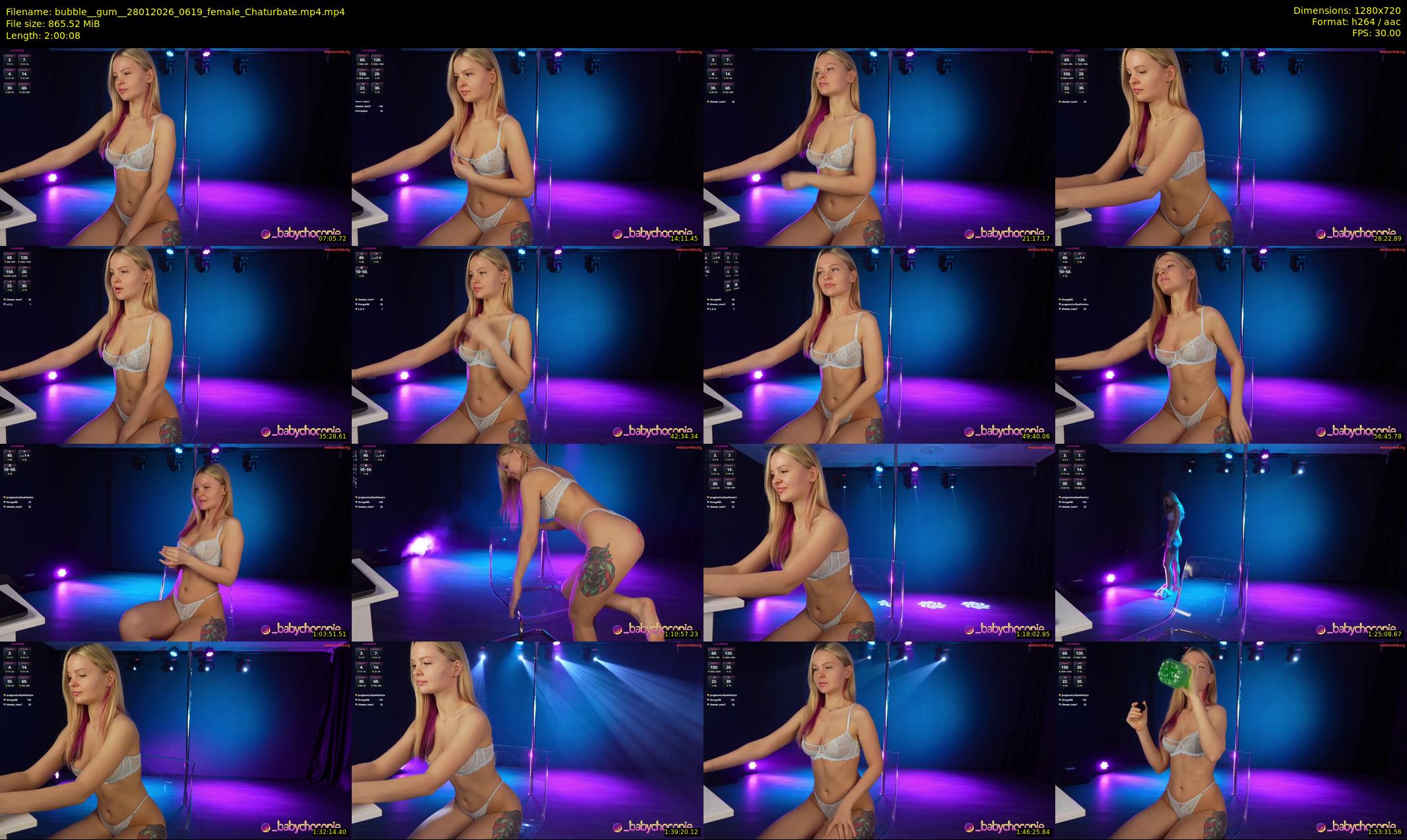 bubble__gum_ — 121 minute Chaturbate female cam show recording, 720p, Jan 28, 2026