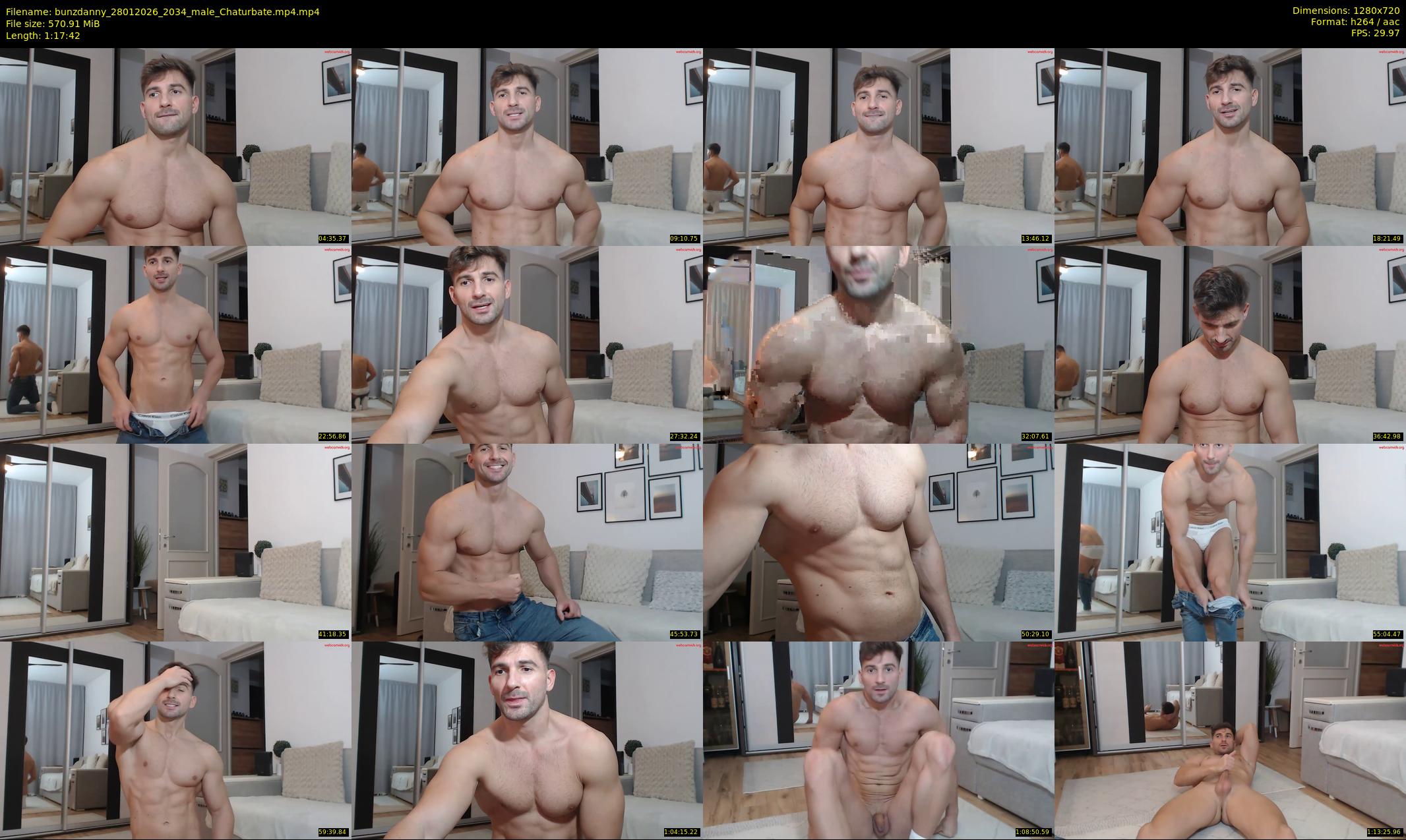 bunzdanny — 78 minute Chaturbate male cam show recording, 720p, Jan 28, 2026