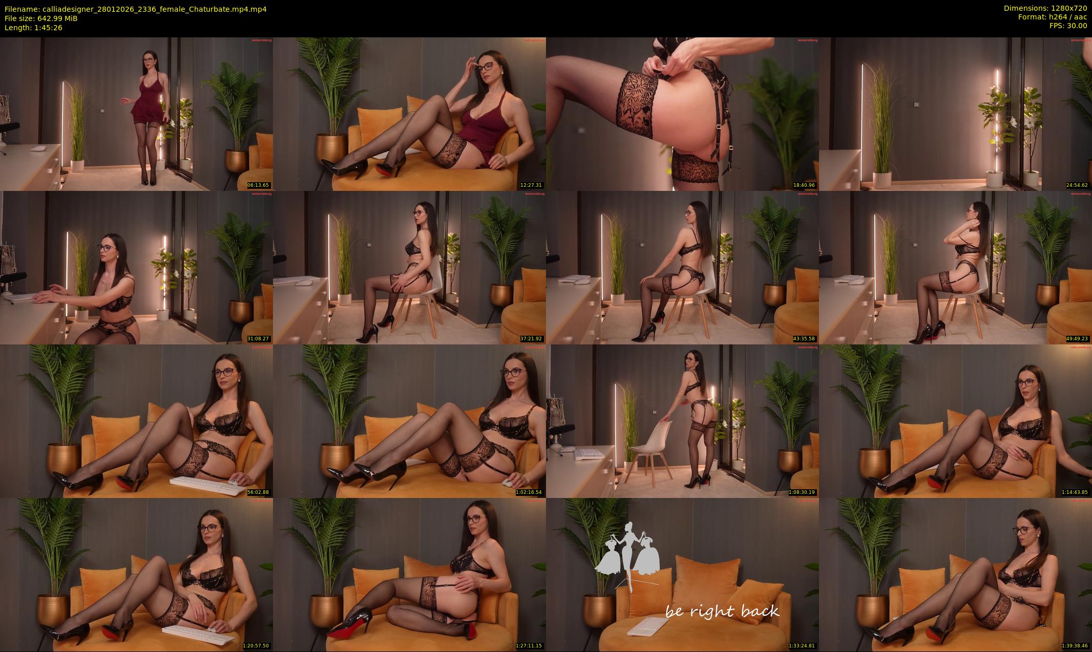 calliadesigner — 106 minute Chaturbate female cam show recording, 720p, Jan 28, 2026