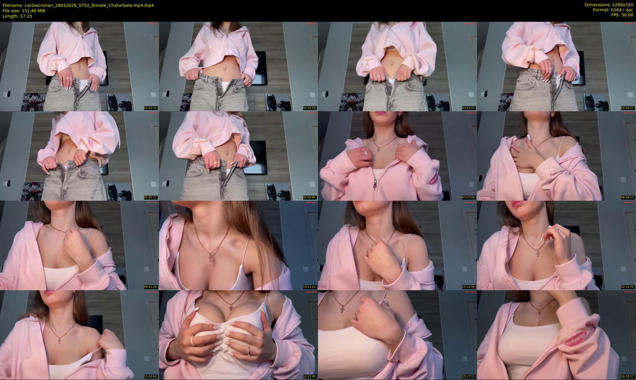 carolecronan — 18 minute Chaturbate female cam show recording, 720p, Jan 28, 2026