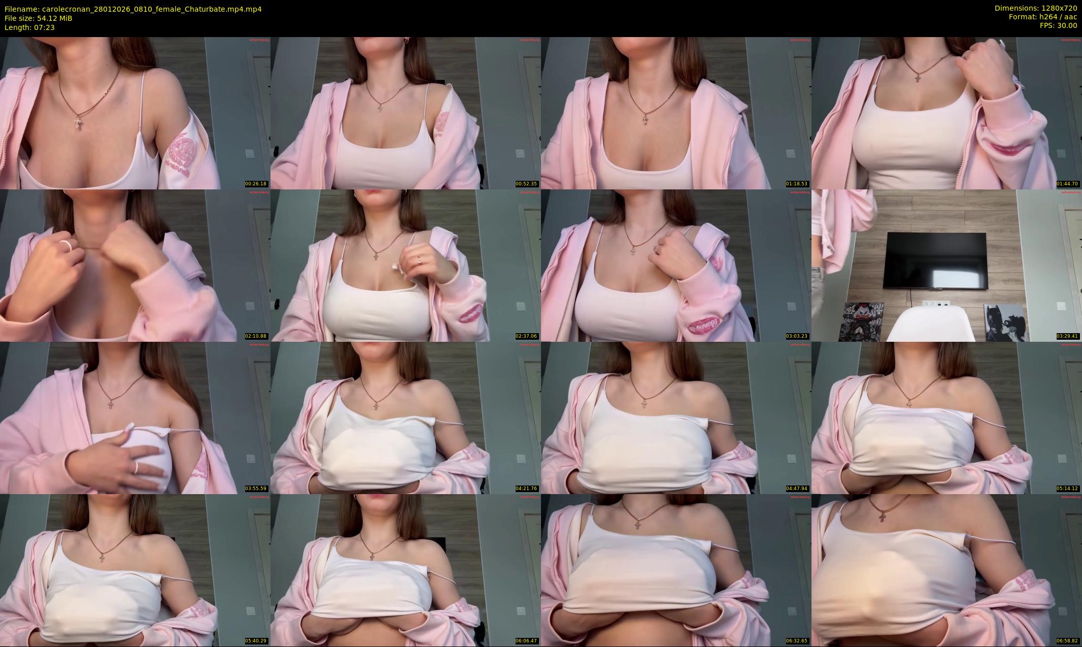 carolecronan — 8 minute Chaturbate female cam show recording, 720p, Jan 28, 2026