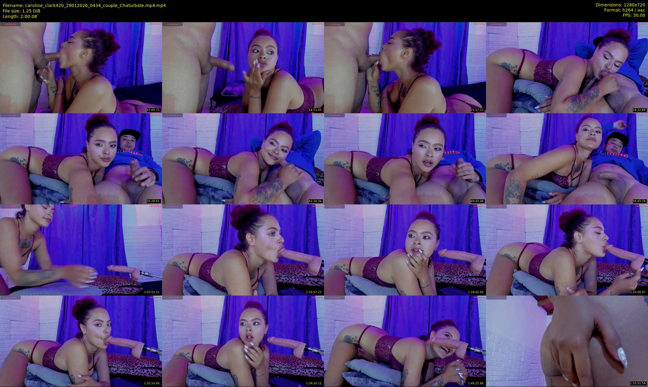 caroline_clark420 — 121 minute Chaturbate couple cam show recording, 720p, Jan 29, 2026