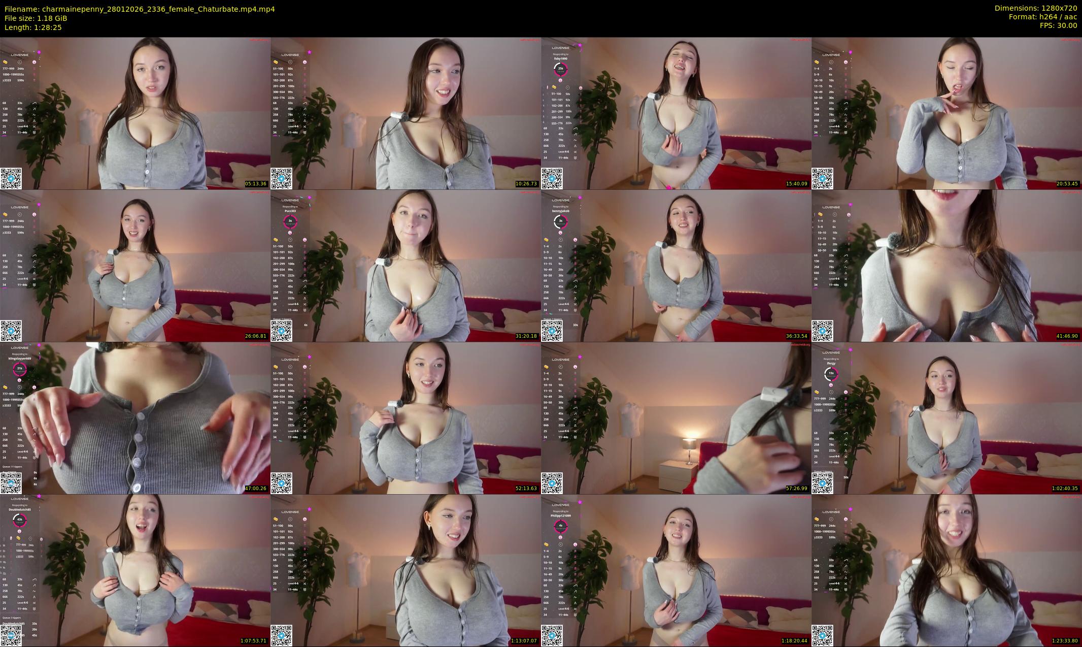 charmainepenny — 89 minute Chaturbate female cam show recording, 720p, Jan 28, 2026
