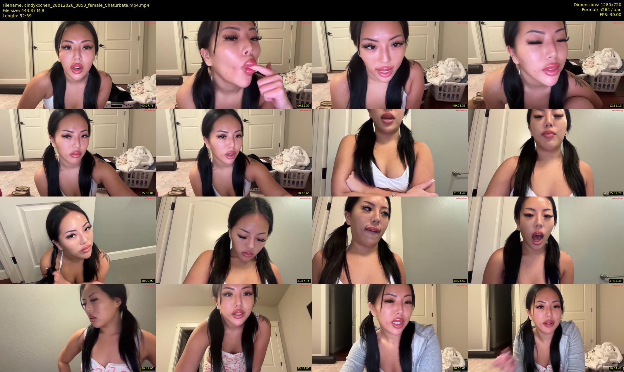 cindyxxchen — 53 minute Chaturbate female cam show recording, 720p, Jan 28, 2026