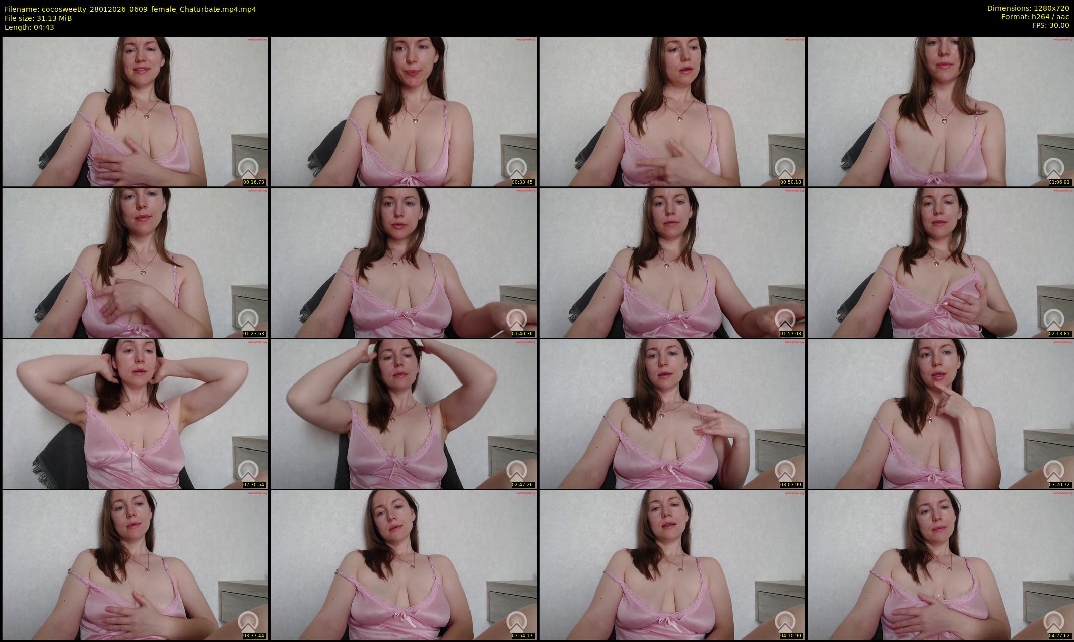 cocosweetty — 5 minute Chaturbate female cam show recording, 720p, Jan 28, 2026