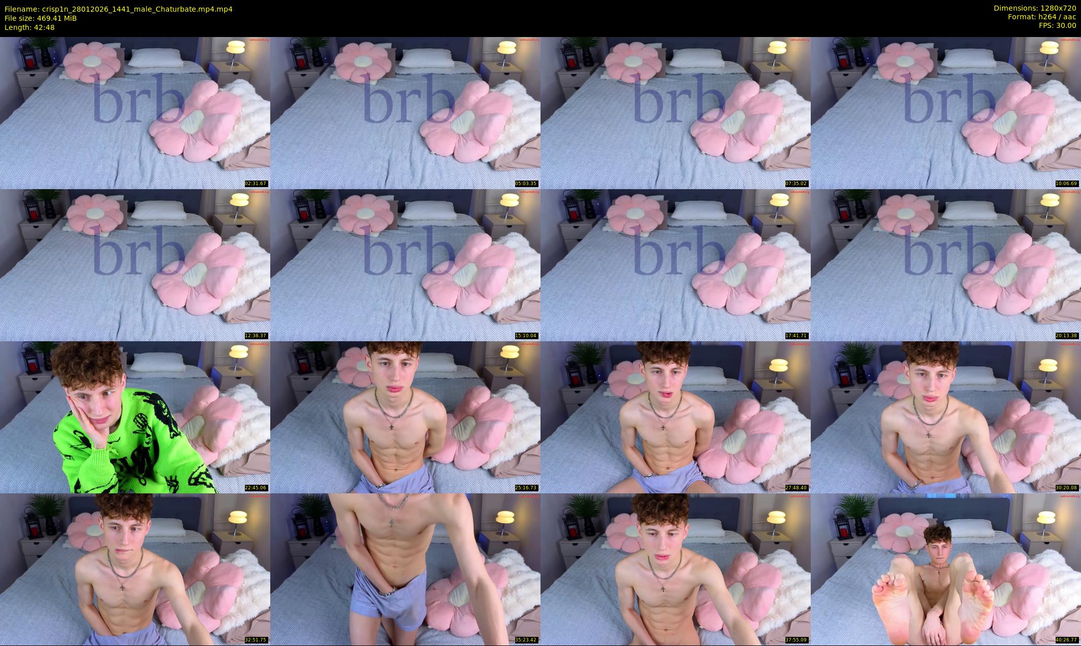 crisp1n — 43 minute Chaturbate male cam show recording, 720p, Jan 28, 2026