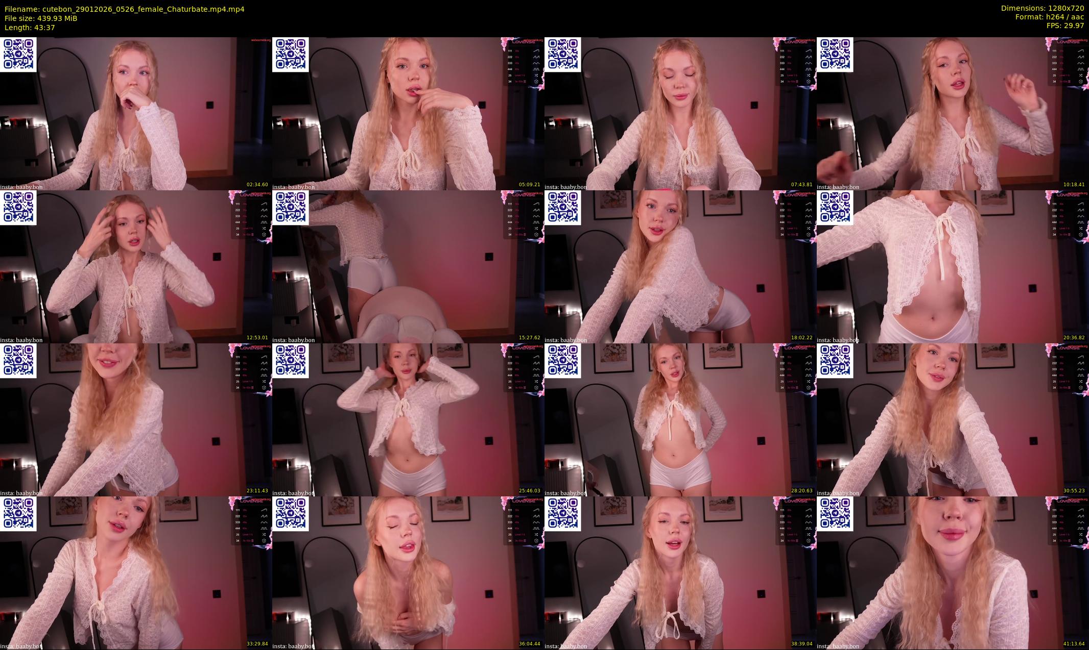 cutebon — 44 minute Chaturbate female cam show recording, 720p, Jan 29, 2026