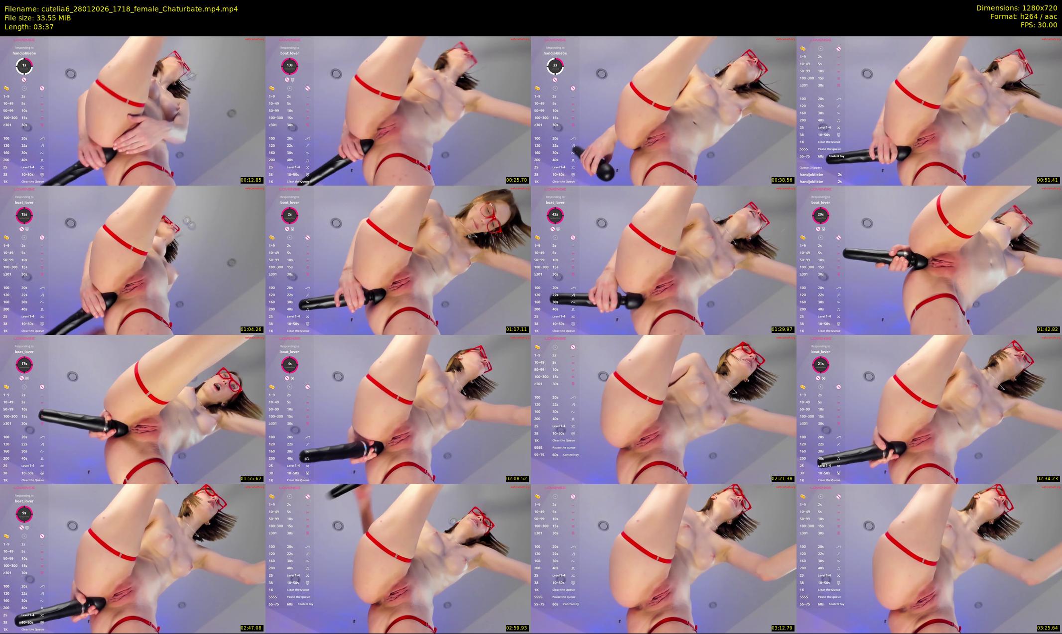 cutelia6 — 4 minute Chaturbate female cam show recording, 720p, Jan 28, 2026