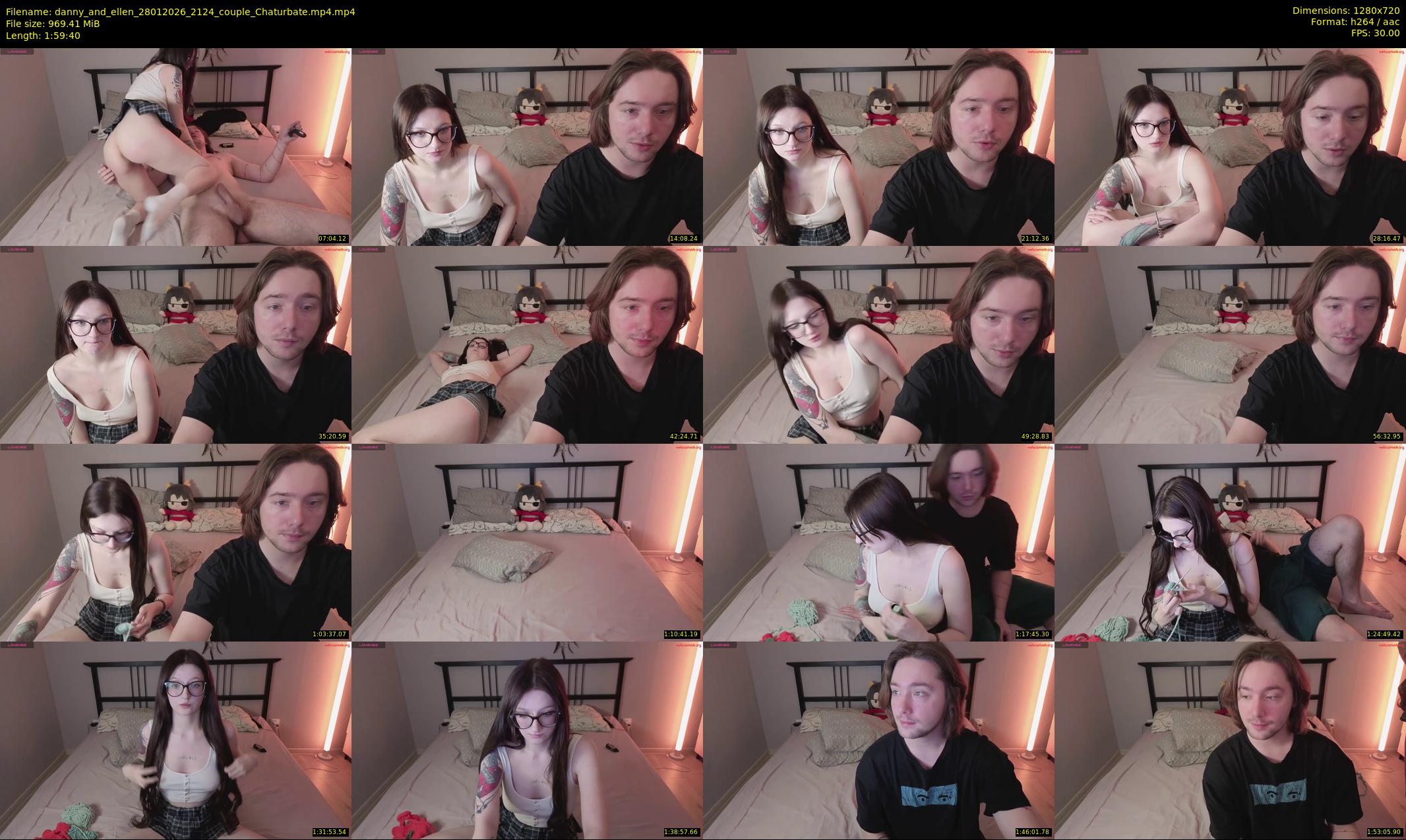 danny_and_ellen — 120 minute Chaturbate couple cam show recording, 720p, Jan 28, 2026