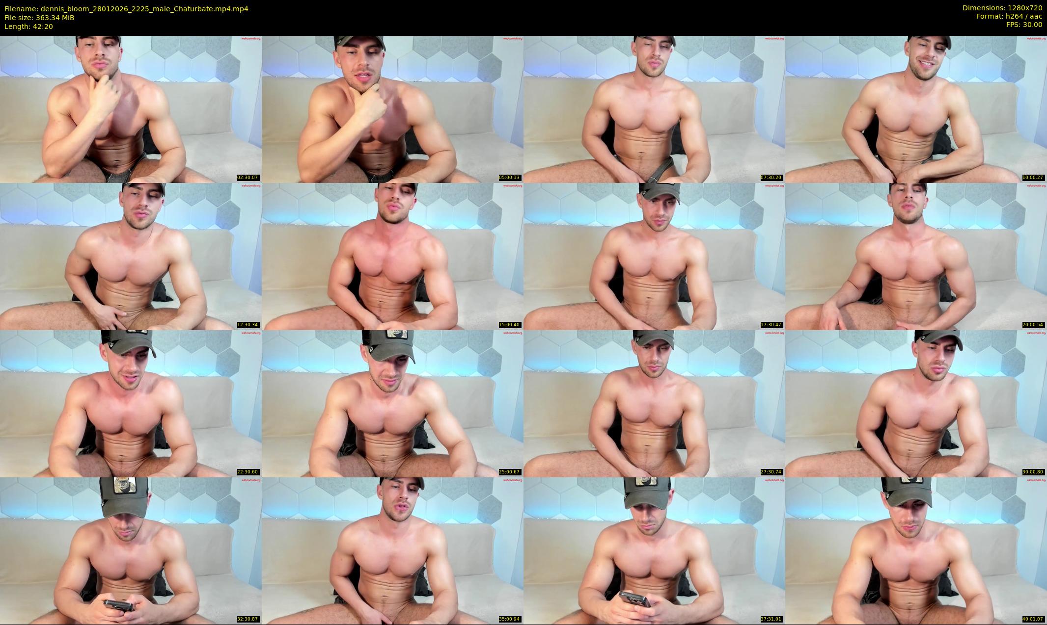 dennis_bloom — 43 minute Chaturbate male cam show recording, 720p, Jan 28, 2026