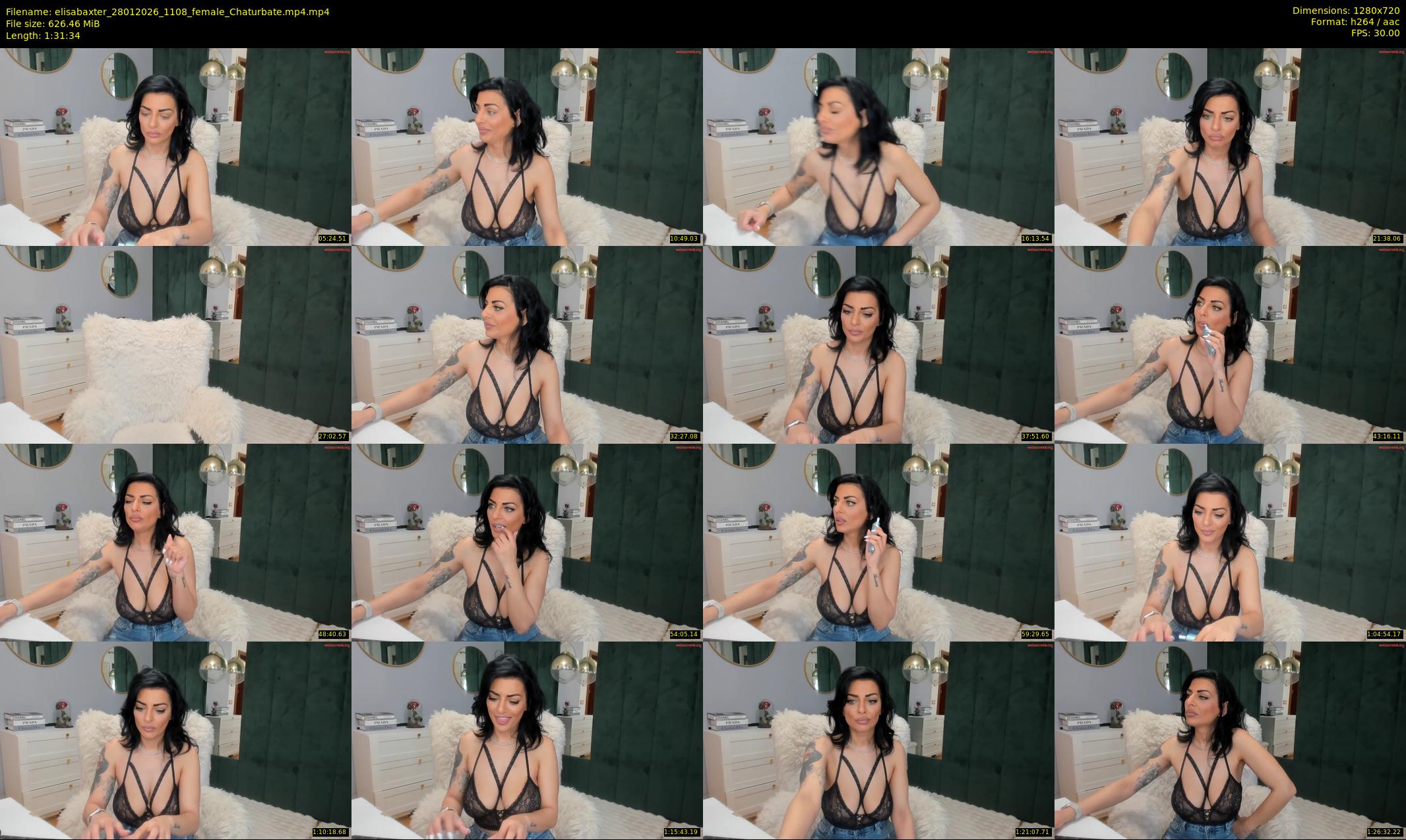 elisabaxter — 92 minute Chaturbate female cam show recording, 720p, Jan 28, 2026