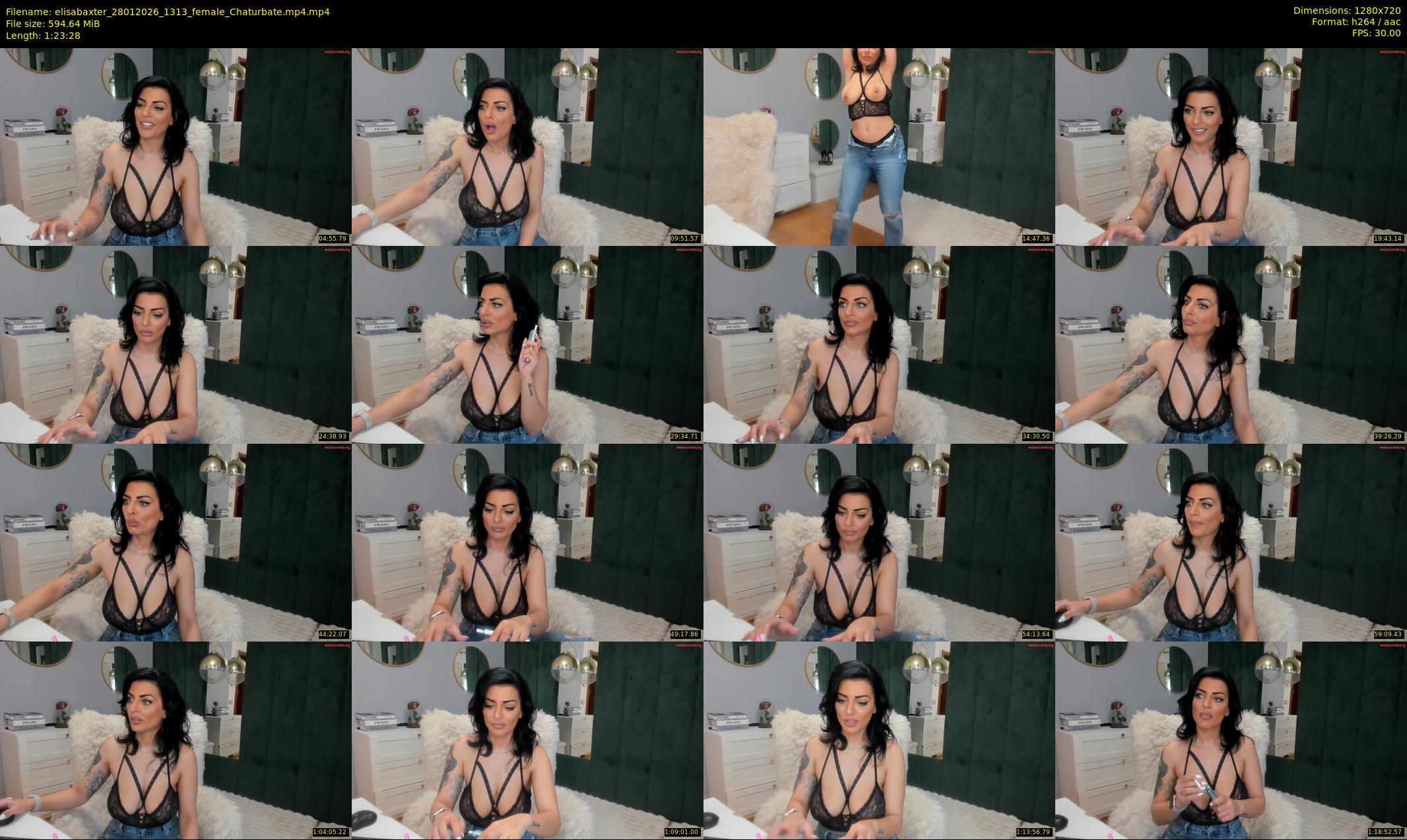 elisabaxter — 84 minute Chaturbate female cam show recording, 720p, Jan 28, 2026