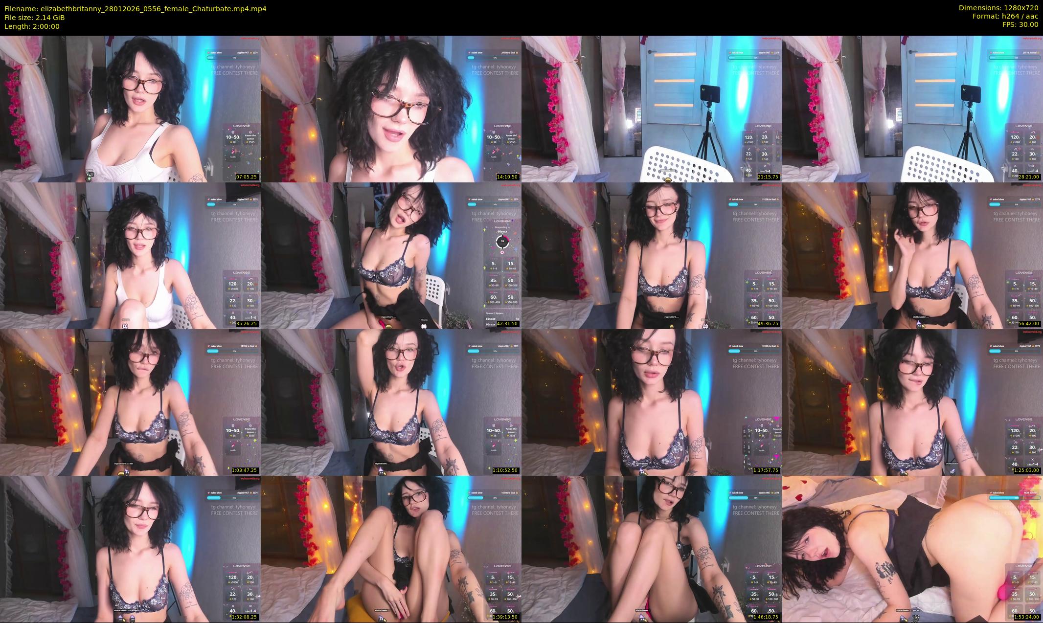elizabethbritanny — 120 minute Chaturbate female cam show recording, 720p, Jan 28, 2026