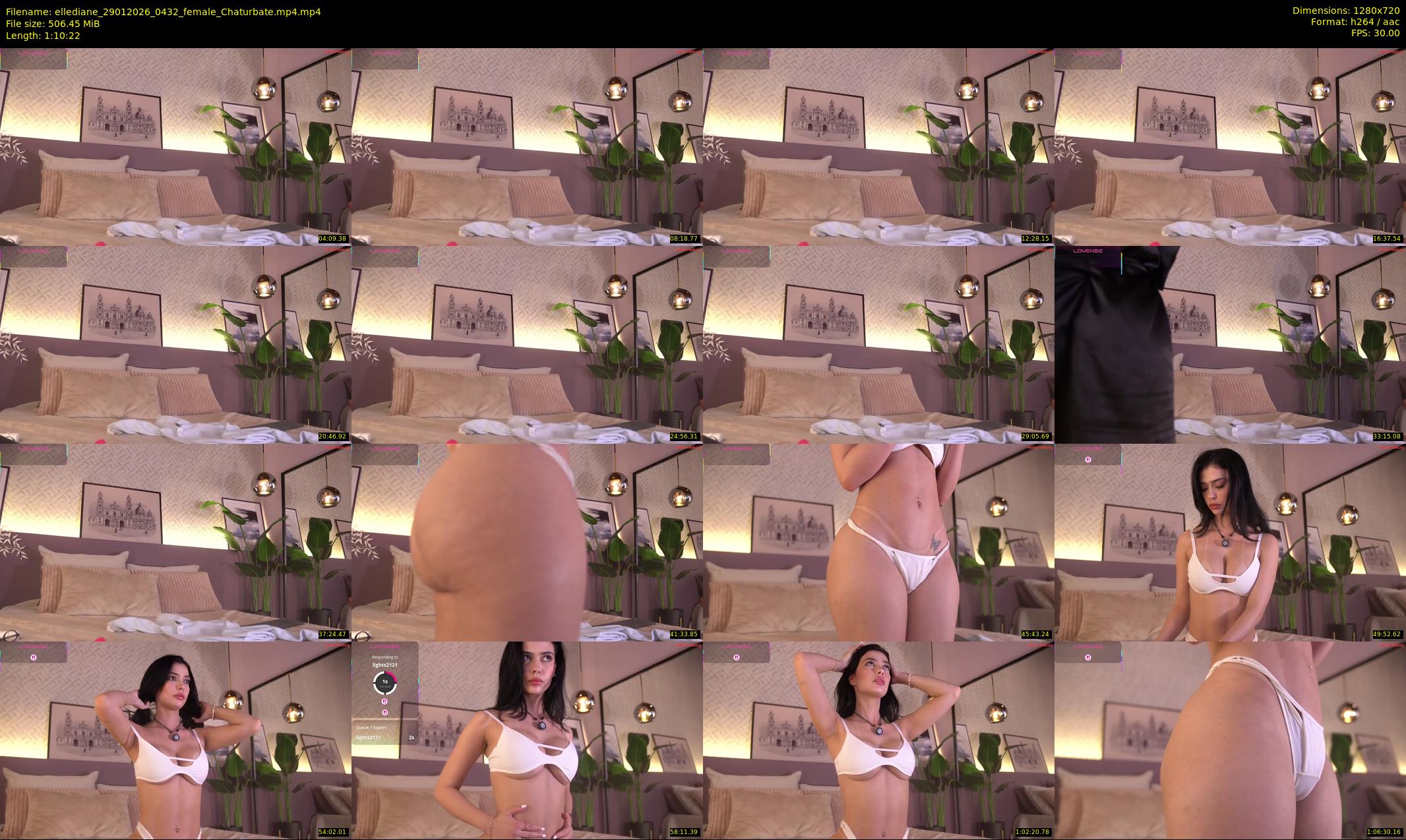 ellediane — 71 minute Chaturbate female cam show recording, 720p, Jan 29, 2026