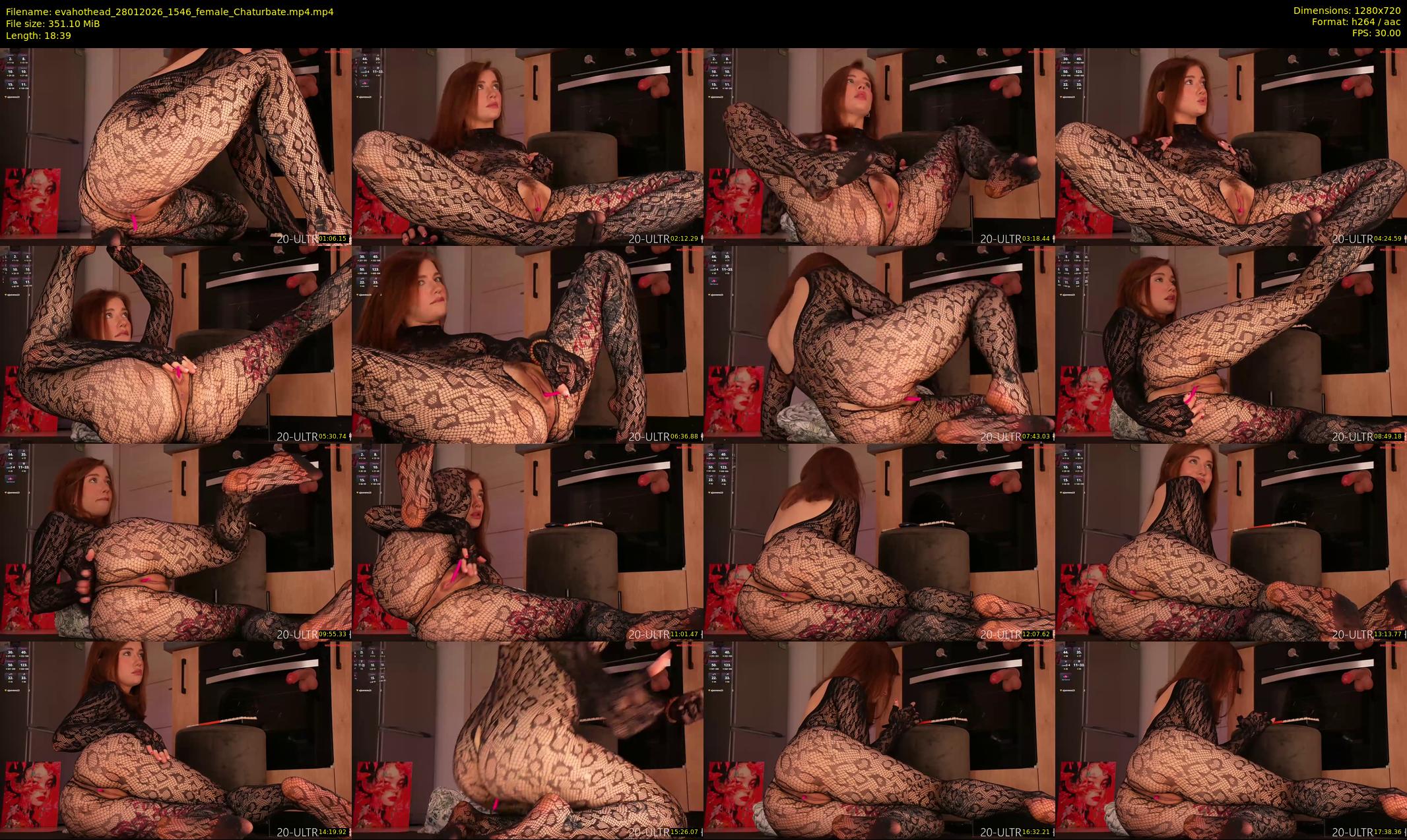 evahothead — 19 minute Chaturbate female cam show recording, 720p, Jan 28, 2026