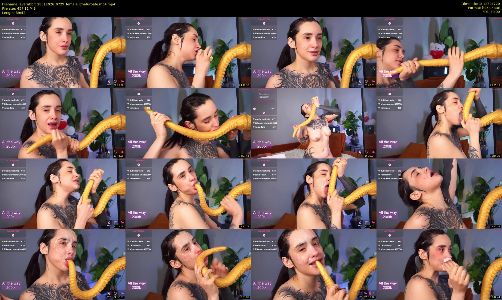 evarabbit — 40 minute Chaturbate female cam show recording, 720p, Jan 28, 2026