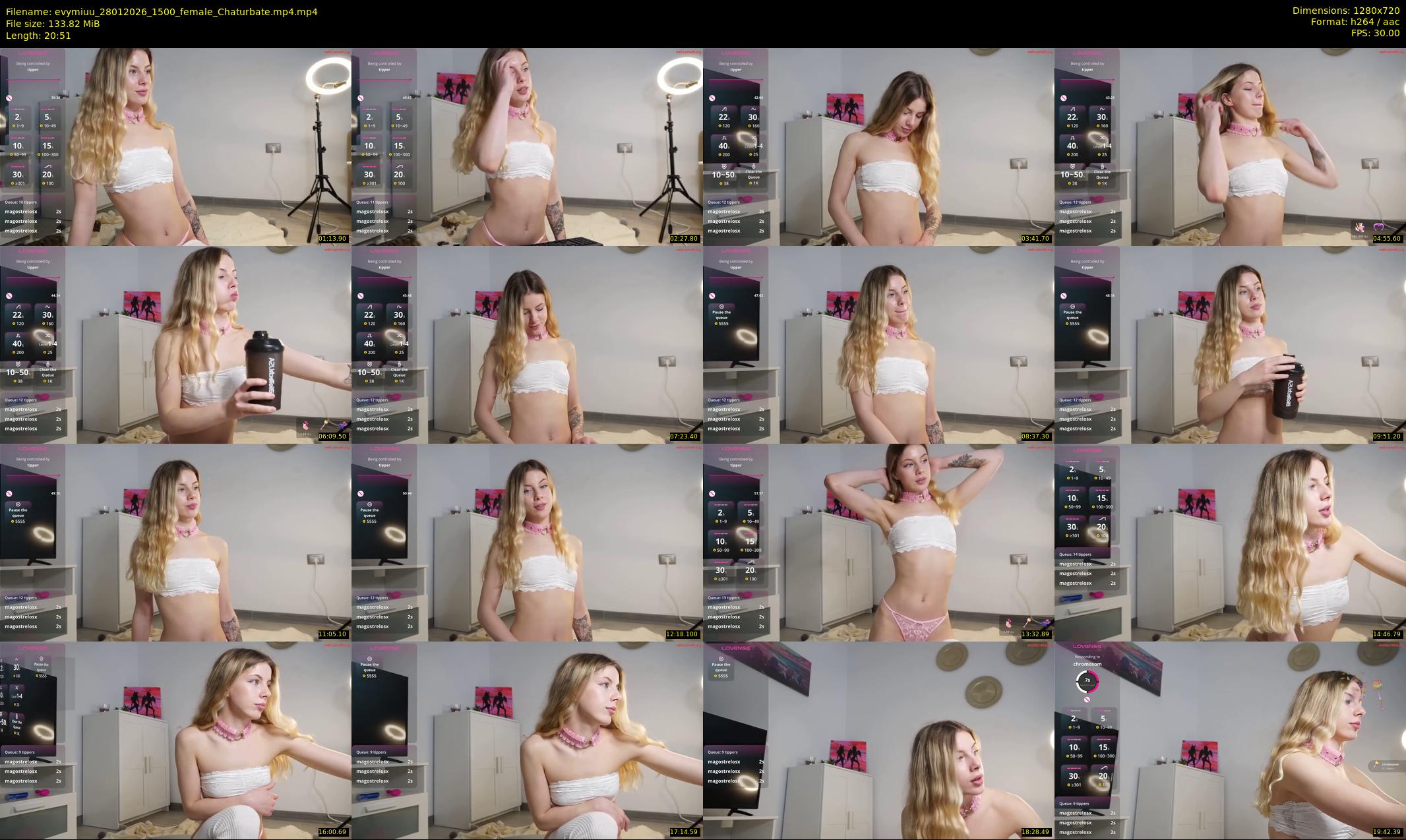 evymiuu — 21 minute Chaturbate female cam show recording, 720p, Jan 28, 2026