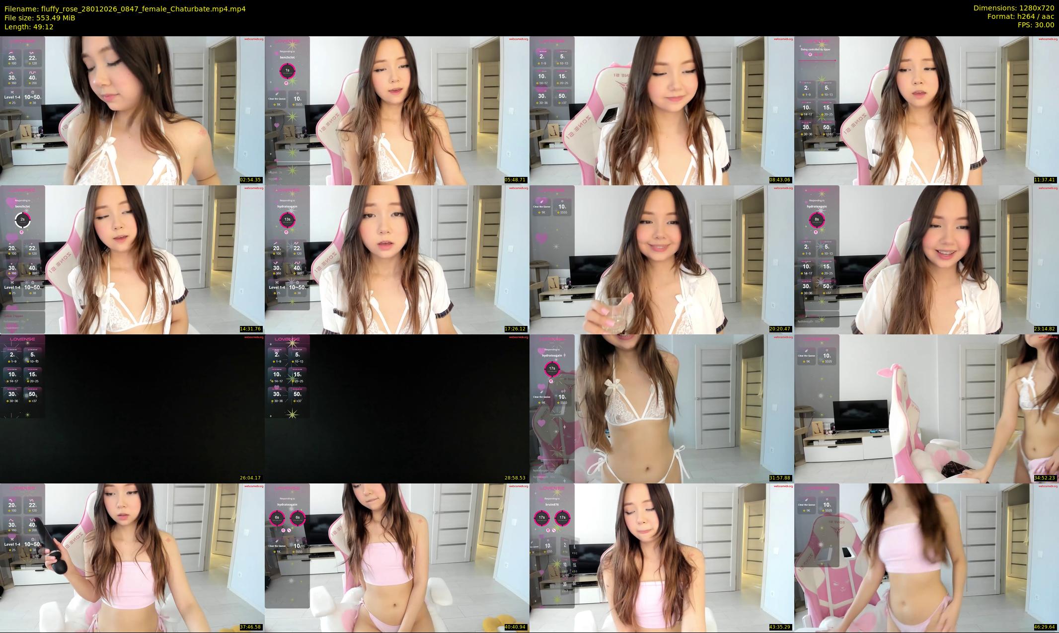 fluffy_rose — 50 minute Chaturbate female cam show recording, 720p, Jan 28, 2026