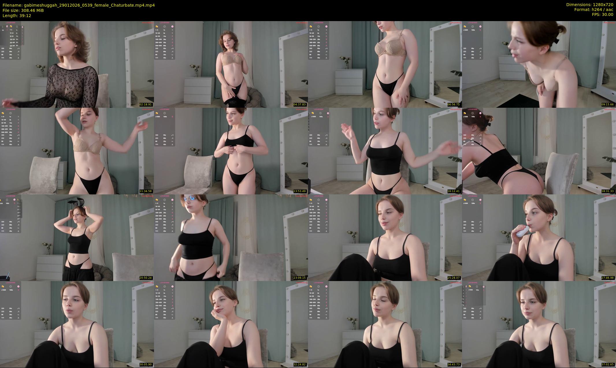 gabimeshuggah — 40 minute Chaturbate female cam show recording, 720p, Jan 29, 2026
