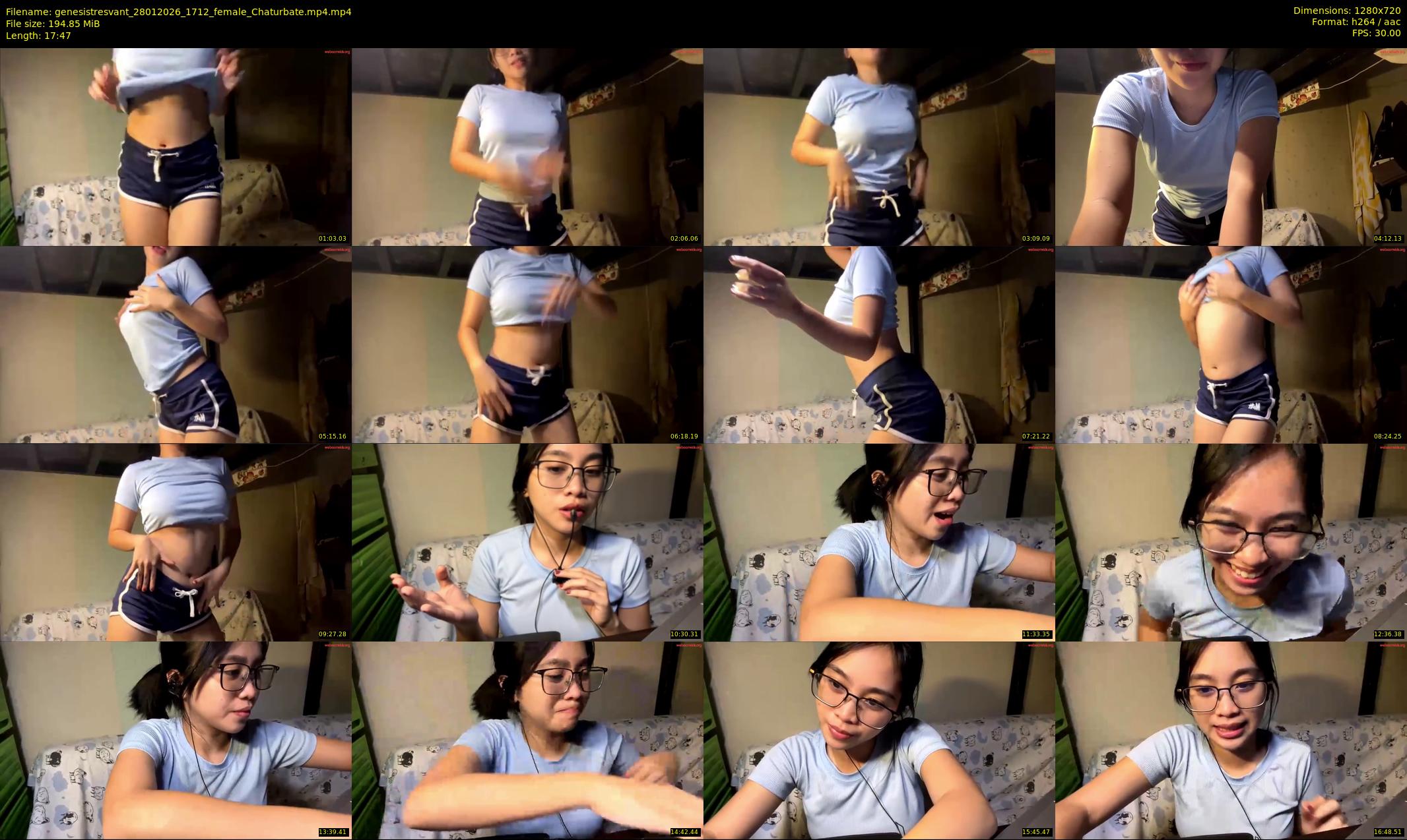 genesistresvant — 18 minute Chaturbate female cam show recording, 720p, Jan 28, 2026