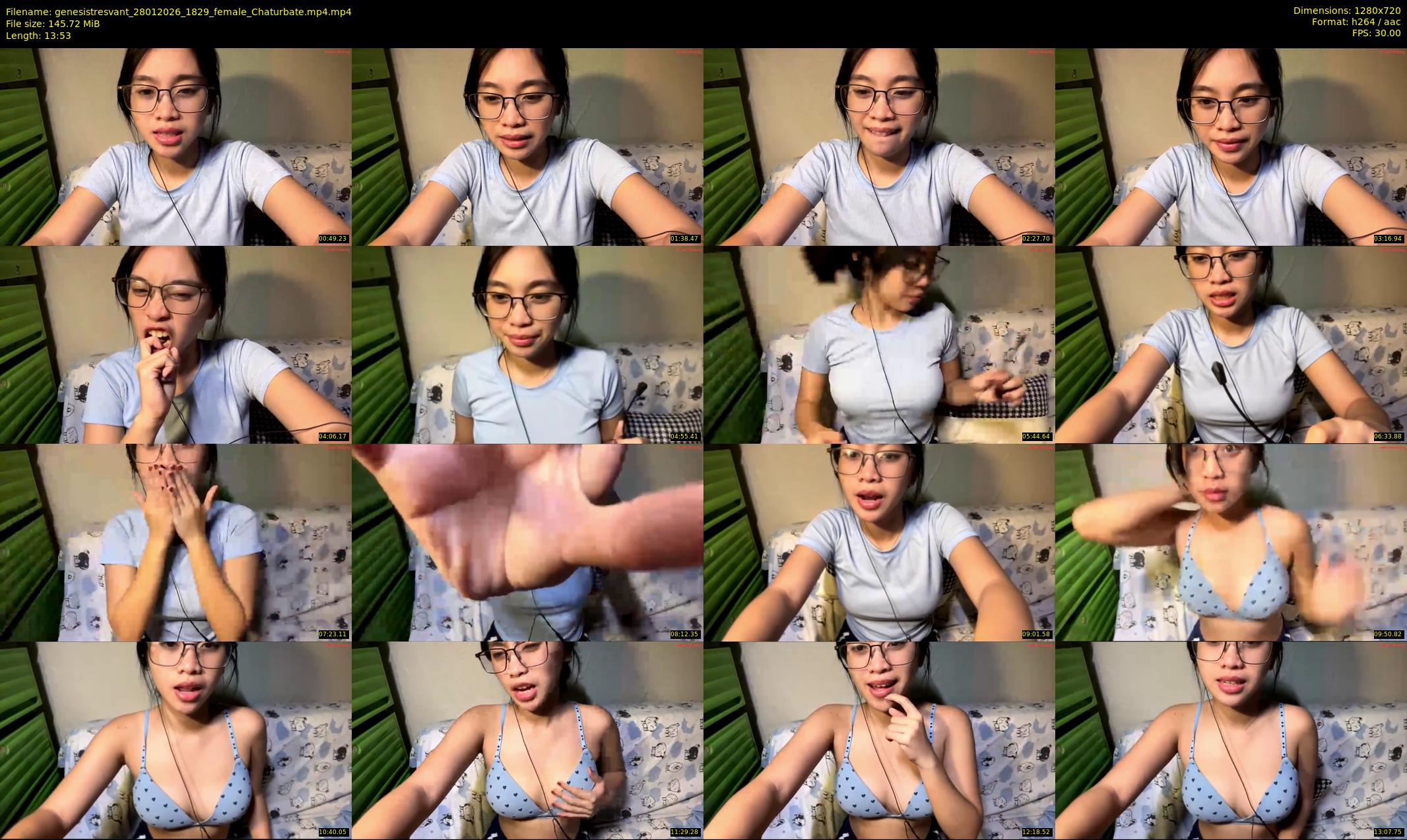 genesistresvant — 14 minute Chaturbate female cam show recording, 720p, Jan 28, 2026