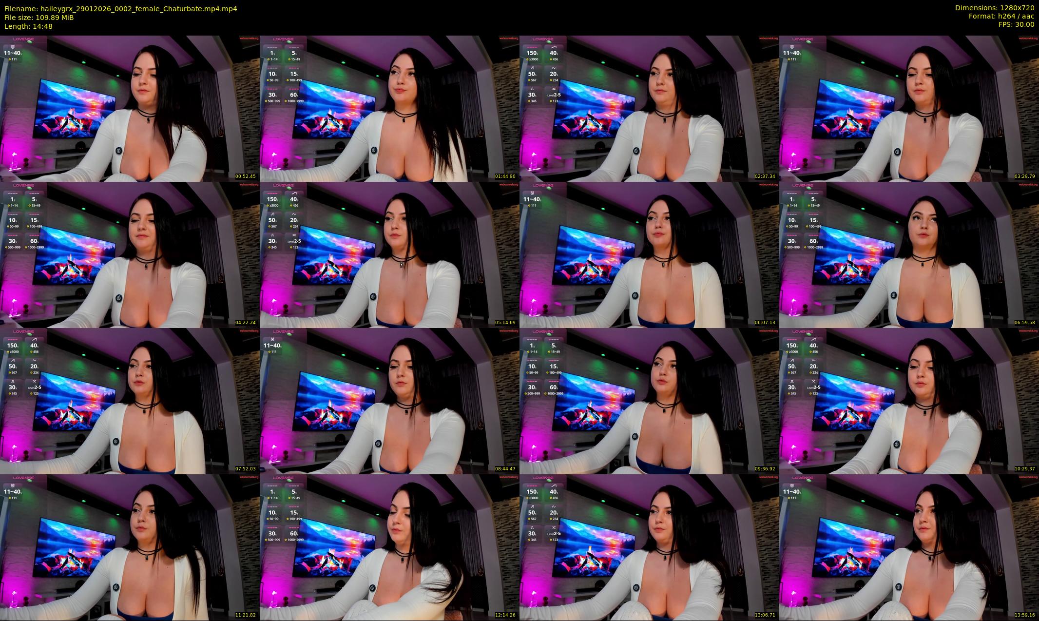 haileygrx — 15 minute Chaturbate female cam show recording, 720p, Jan 29, 2026