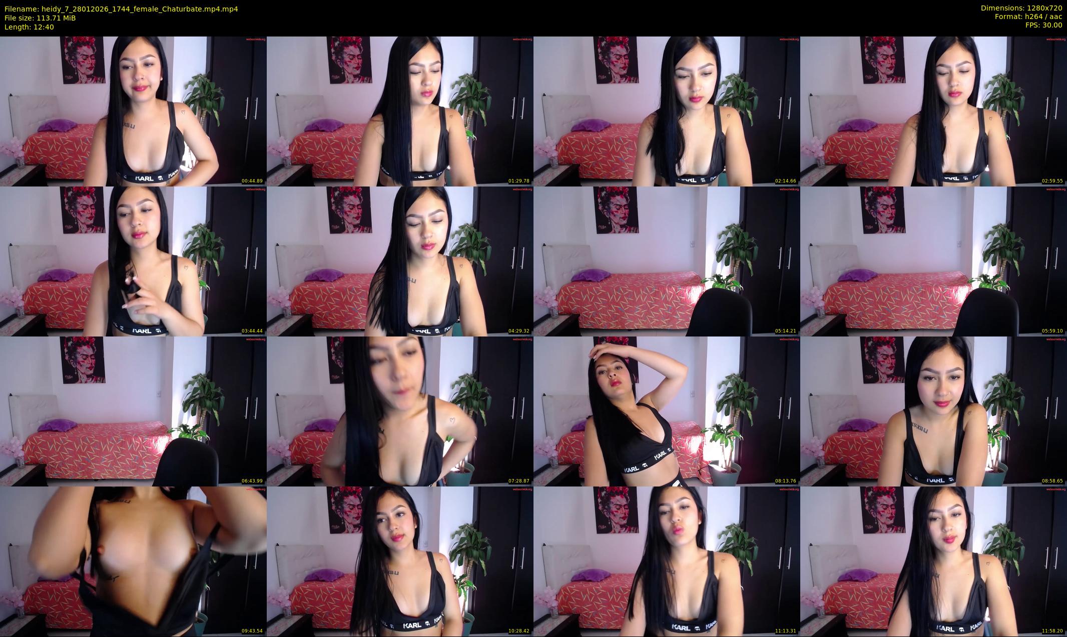 heidy_7 — 13 minute Chaturbate female cam show recording, 720p, Jan 28, 2026