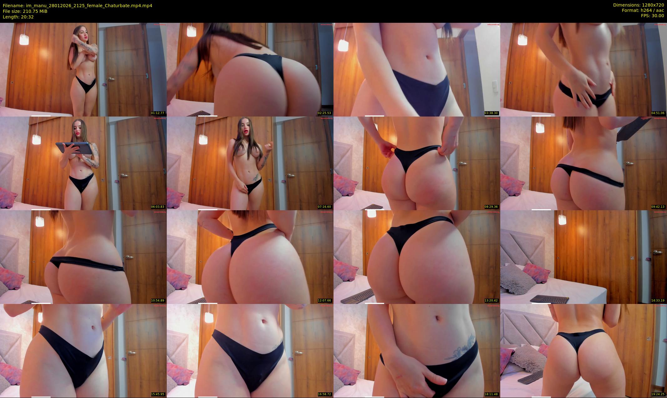 im_manu — 21 minute Chaturbate female cam show recording, 720p, Jan 28, 2026