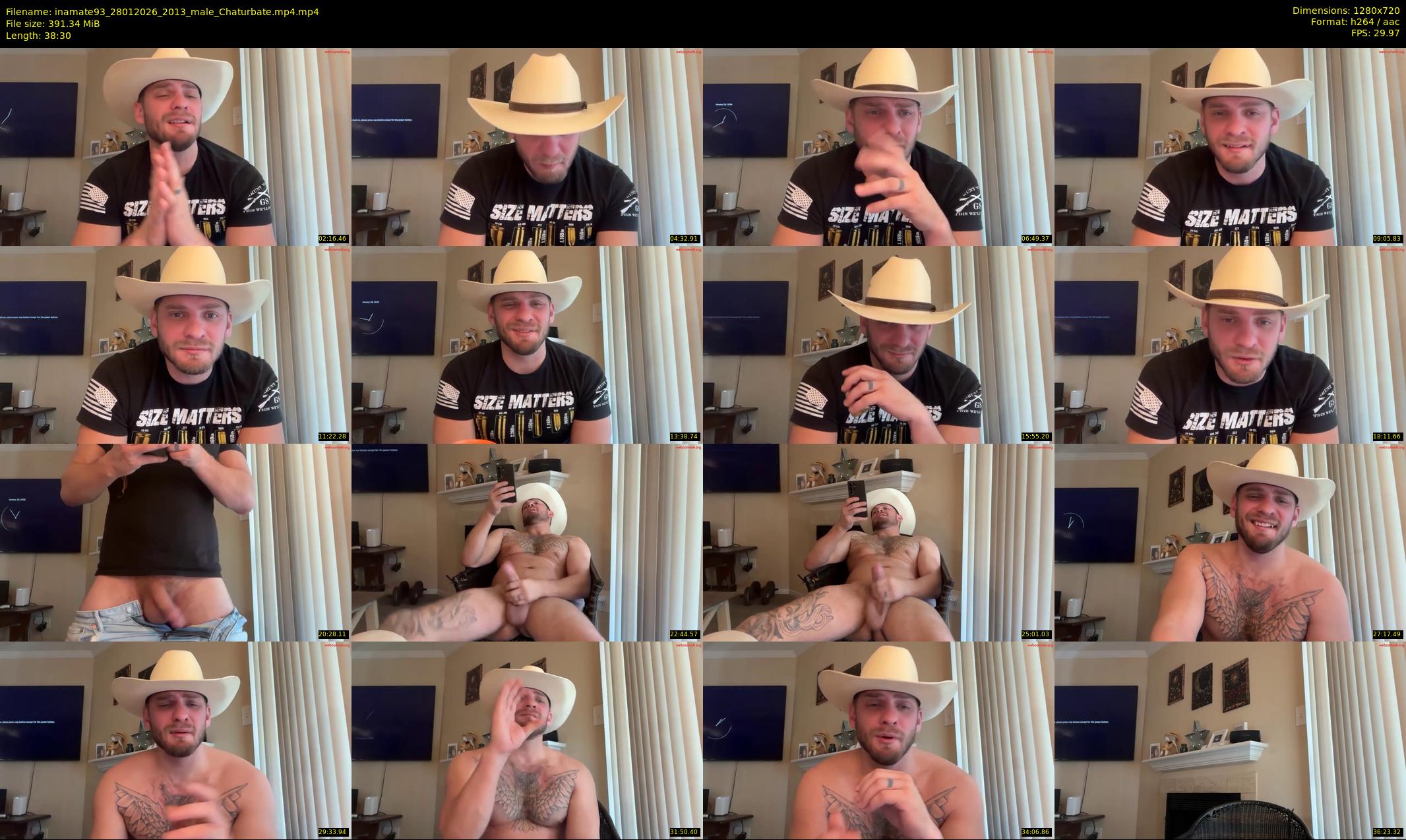 inamate93 — 39 minute Chaturbate male cam show recording, 720p, Jan 28, 2026