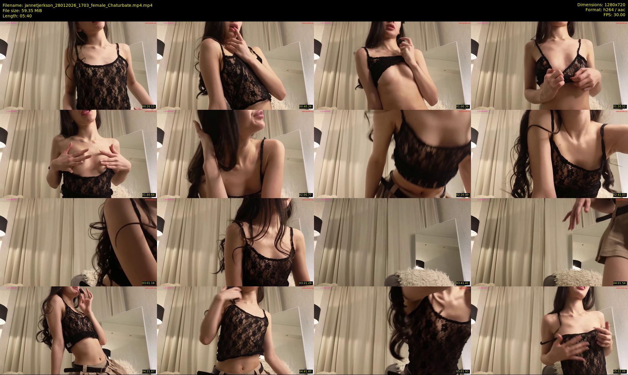 jannetjerkson — 6 minute Chaturbate female cam show recording, 720p, Jan 28, 2026